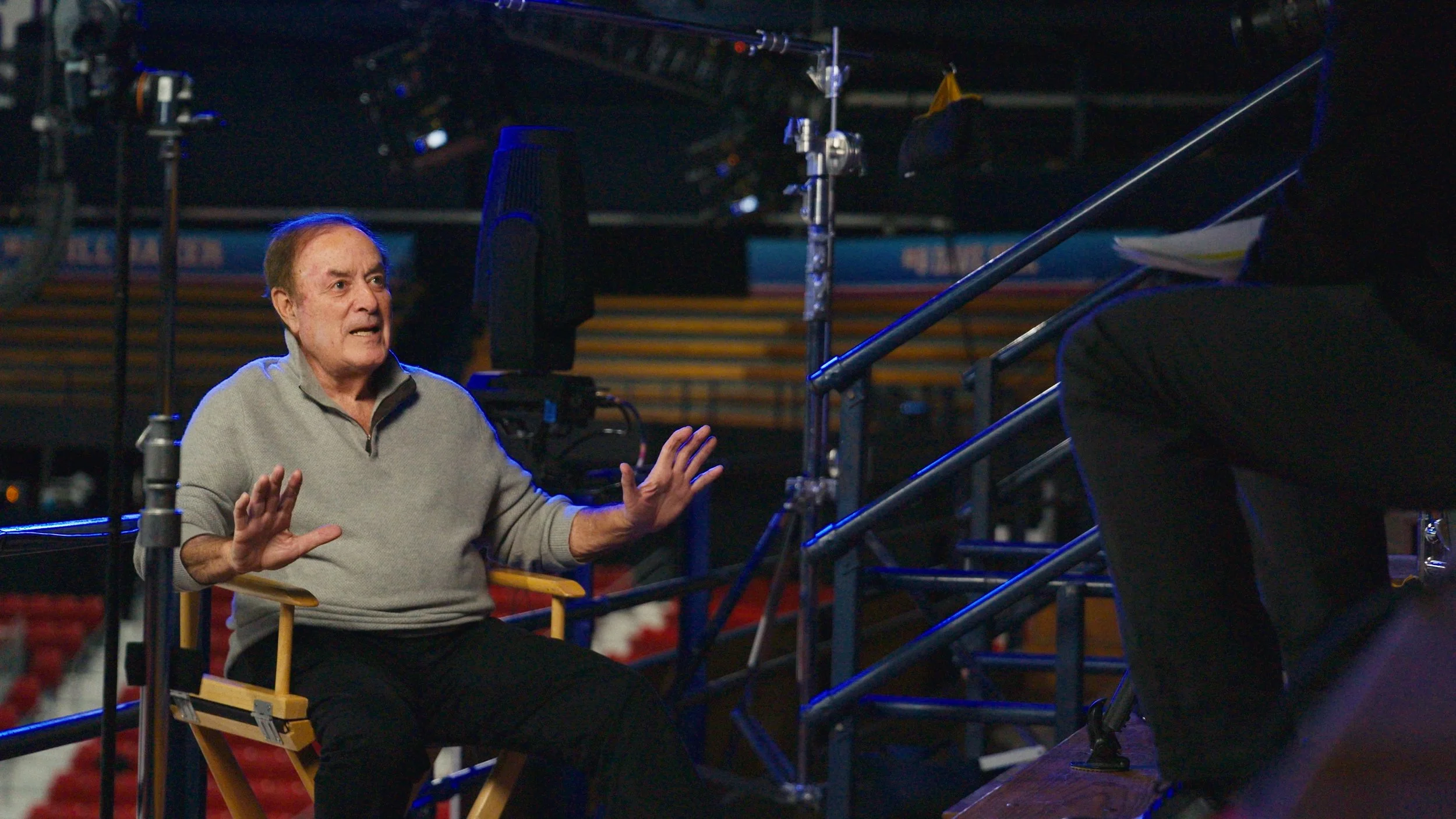 Al Michaels interviewed at the Run Back the Miracle event in Lake Placid, NY.