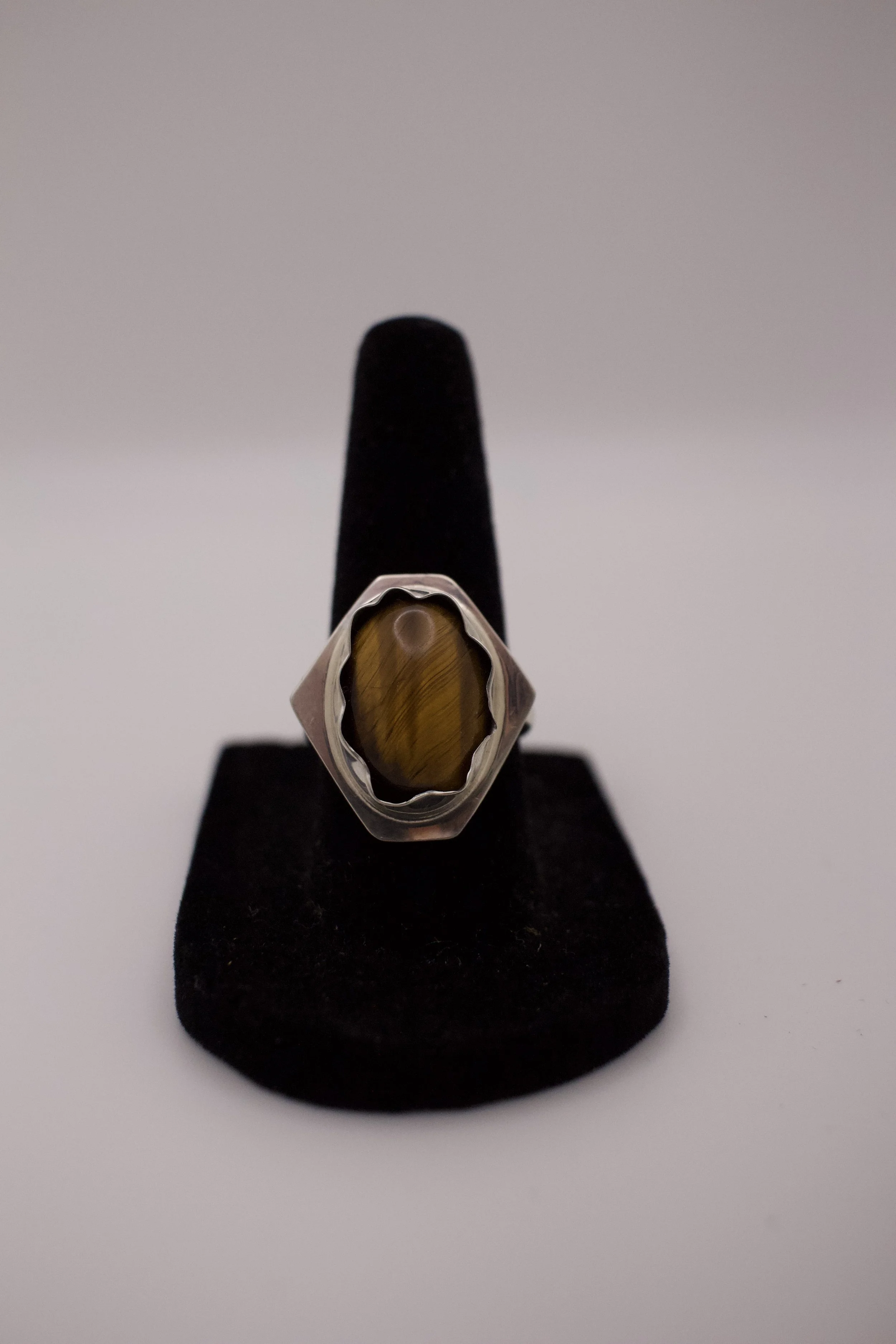 Tapered Hexagon Tigers Eye