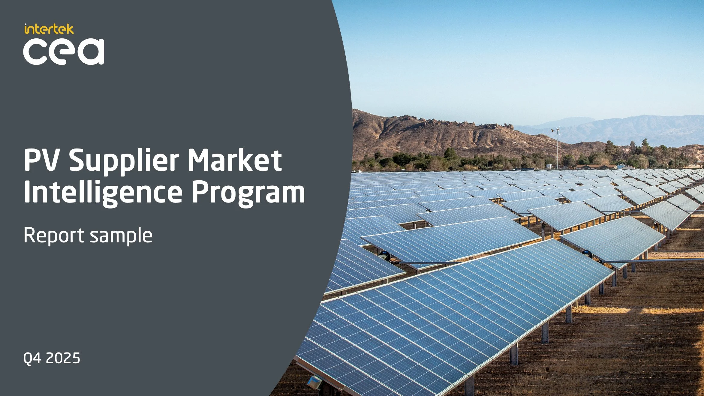 PV Supplier Market Intelligence Report (Q4- 2025)