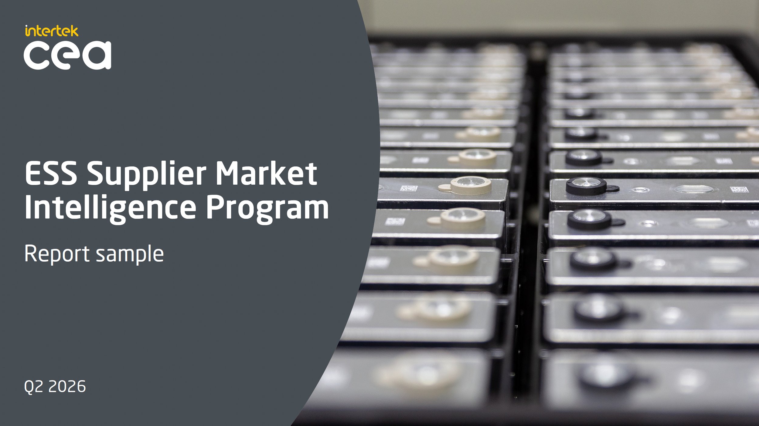 ESS Supplier Market Intelligence Report (Q2 - 2026)