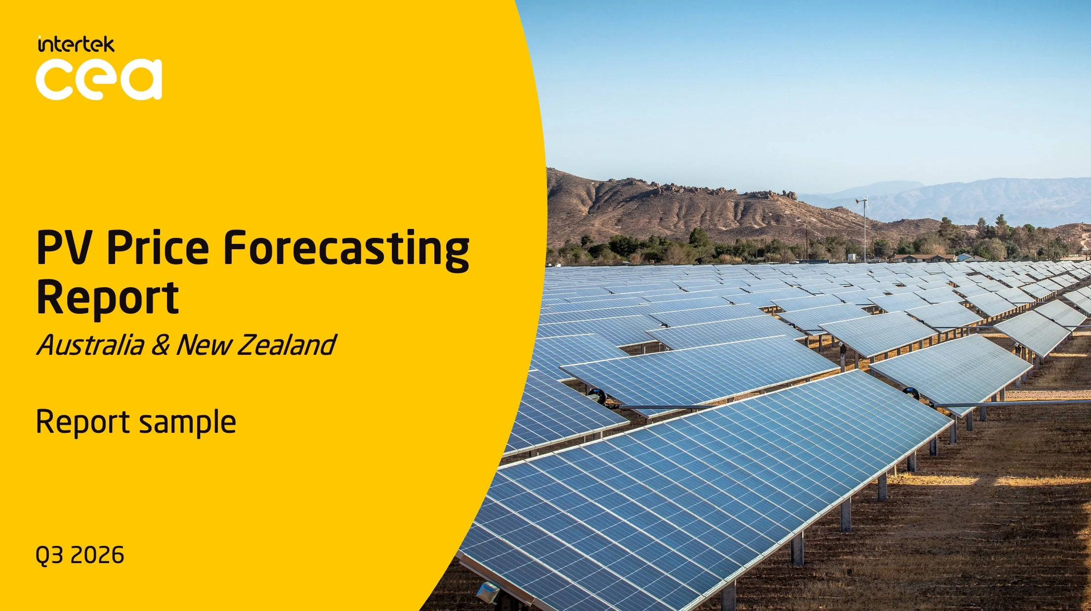 PV Price Forecasting Report: Australia &amp; New Zealand (Q3 - 2026)