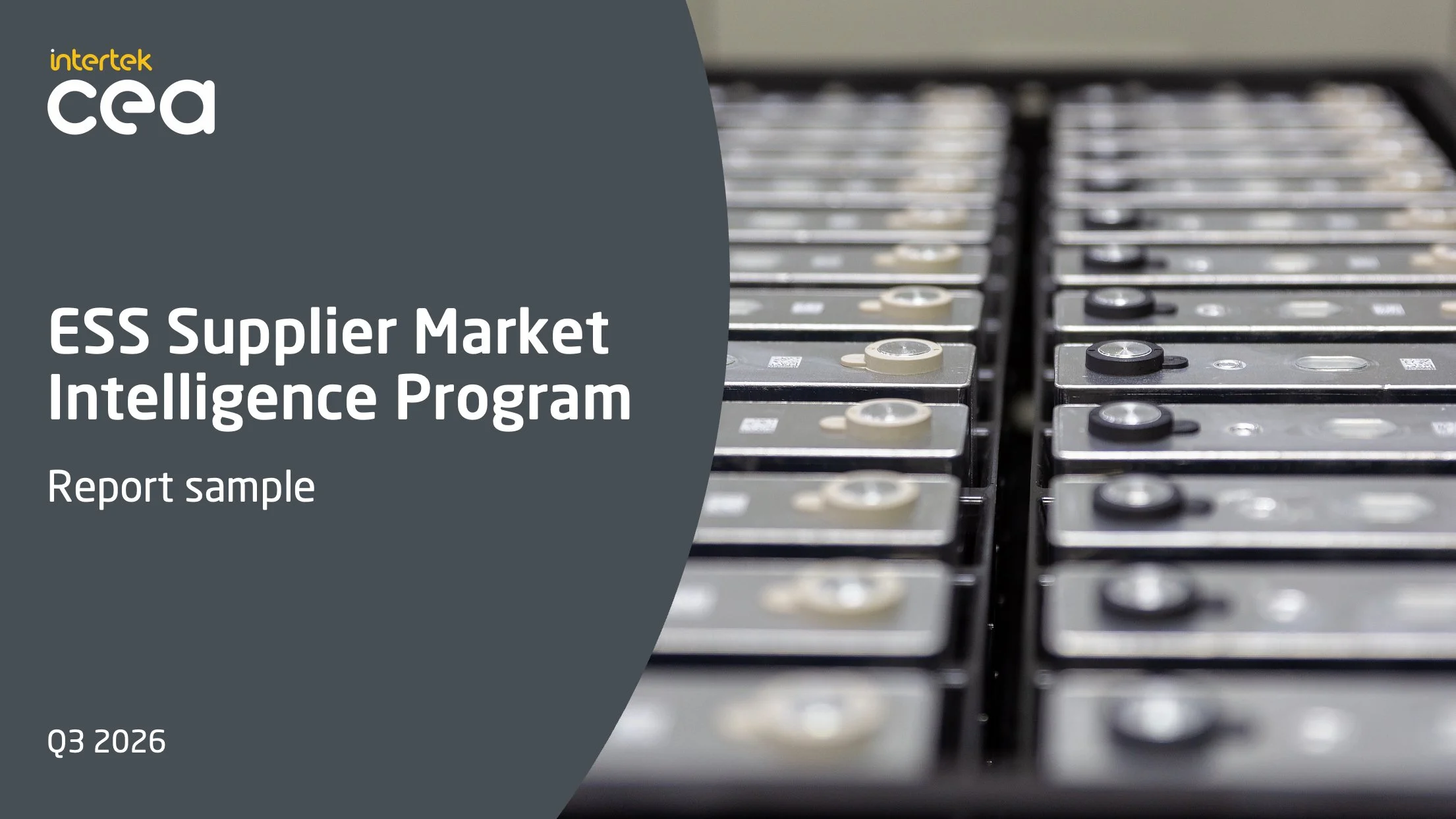 ESS Supplier Market Intelligence Report (Q3 - 2026)
