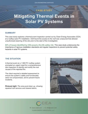 Mitigating Thermal Events in Solar PV Systems — Intertek CEA