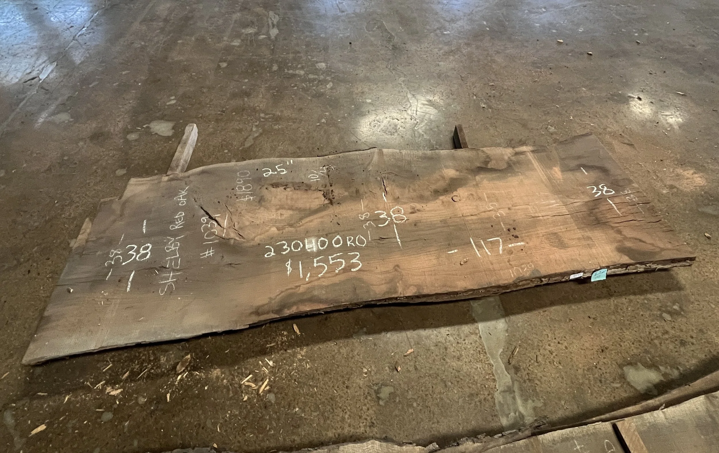 Red Oak Slab