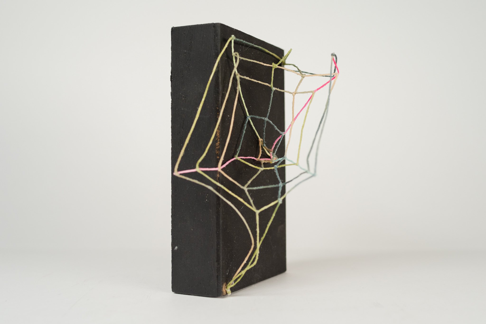 Blossom No. 1 • Embroidery floss, wood base • 5 x 4 x 6 in • 2021