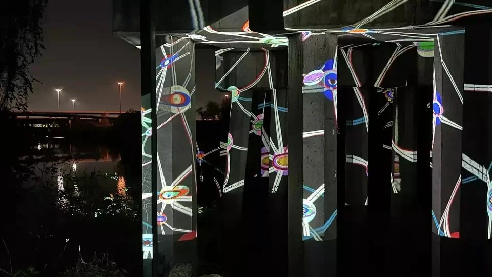 Nighttime light art festival returns to Tony Marron Park