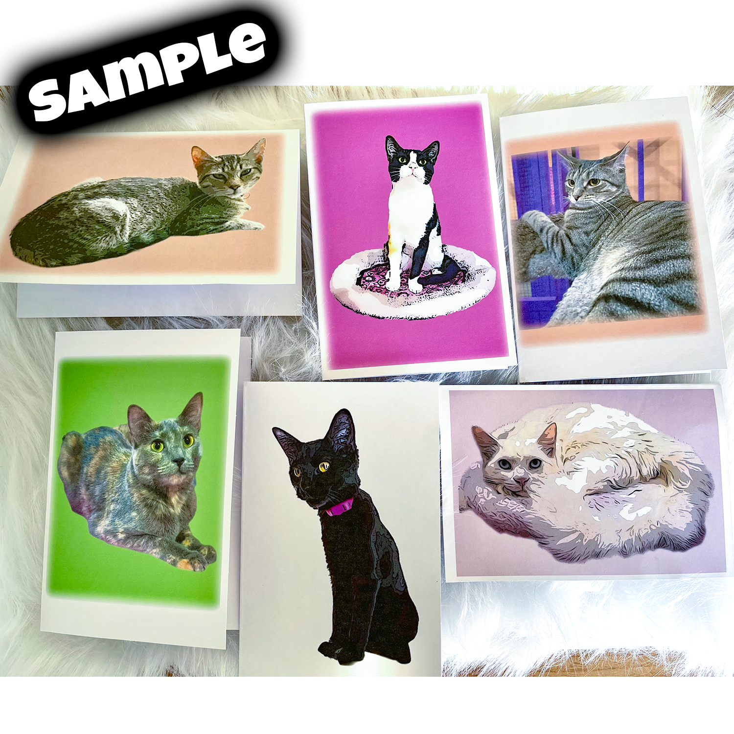 F.A.T. Katz Adoptable Kitties Notecard Pack