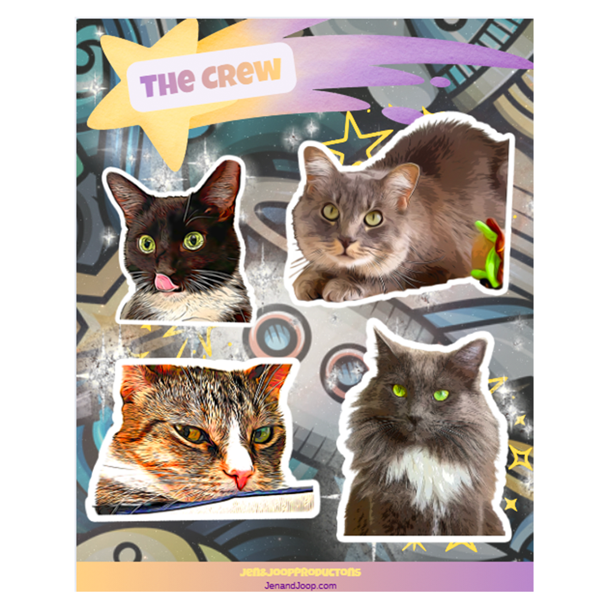 The Crew Small Sticker Sheet