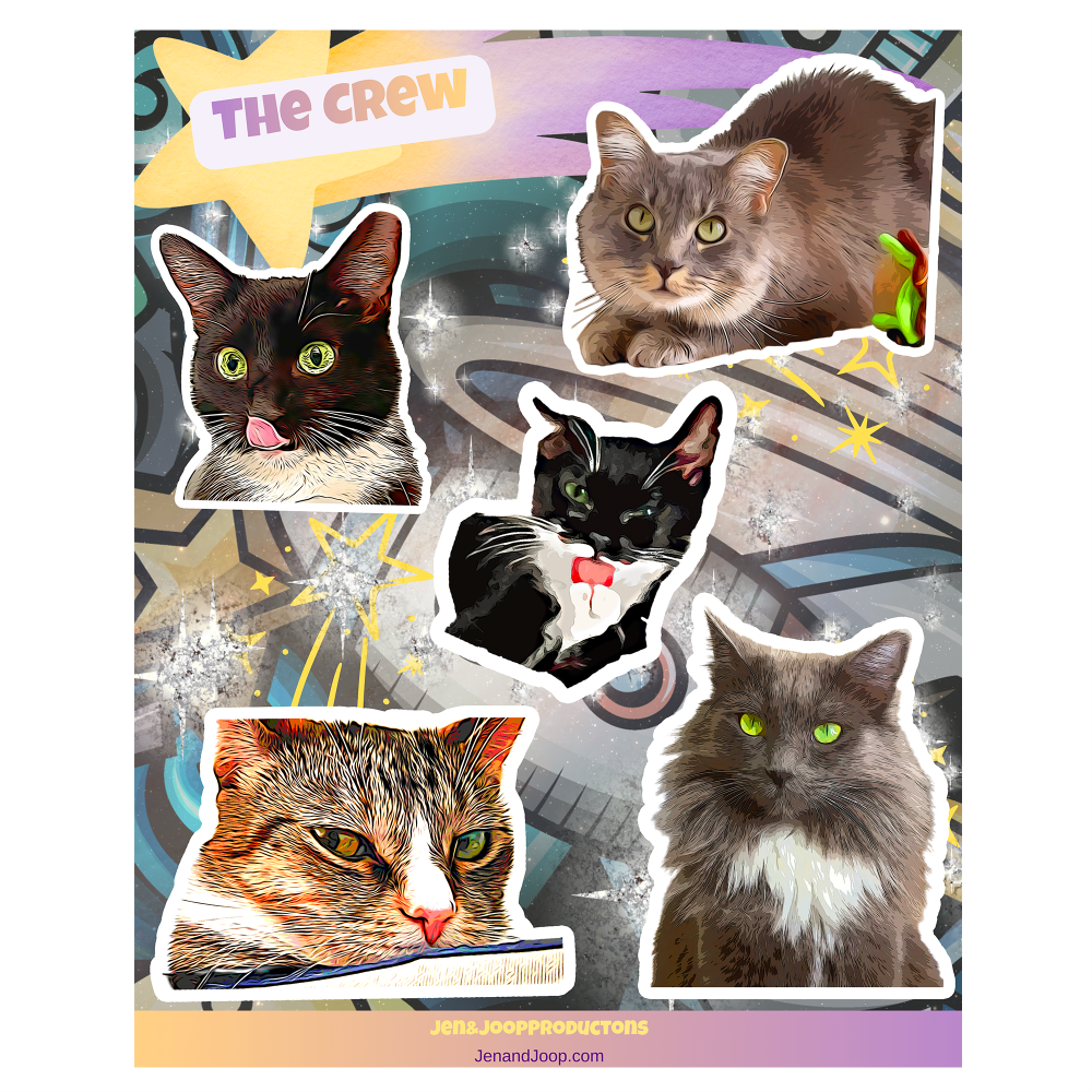 The Crew Small Sticker Sheet