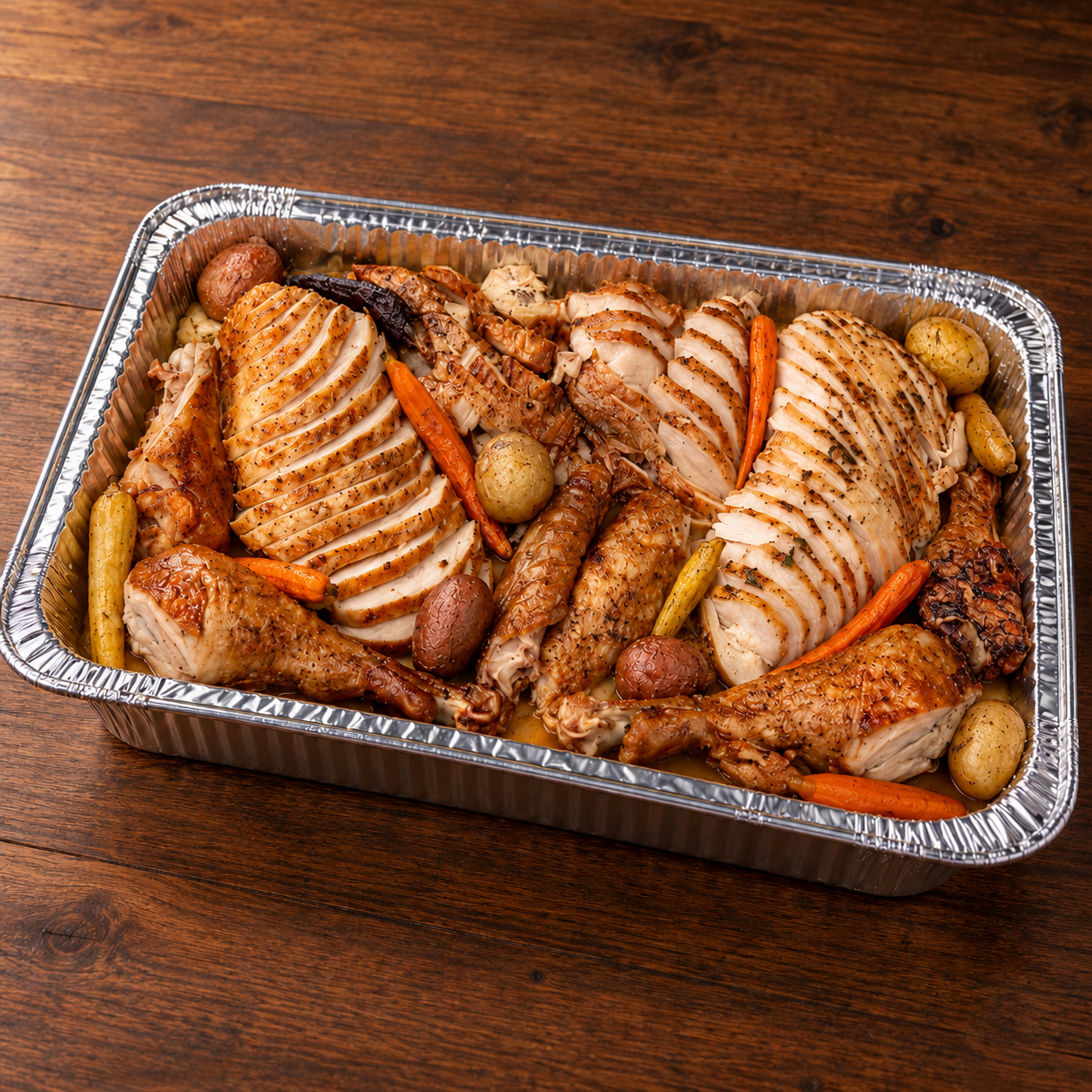 Whole Smoked Turkey — Fully Carved