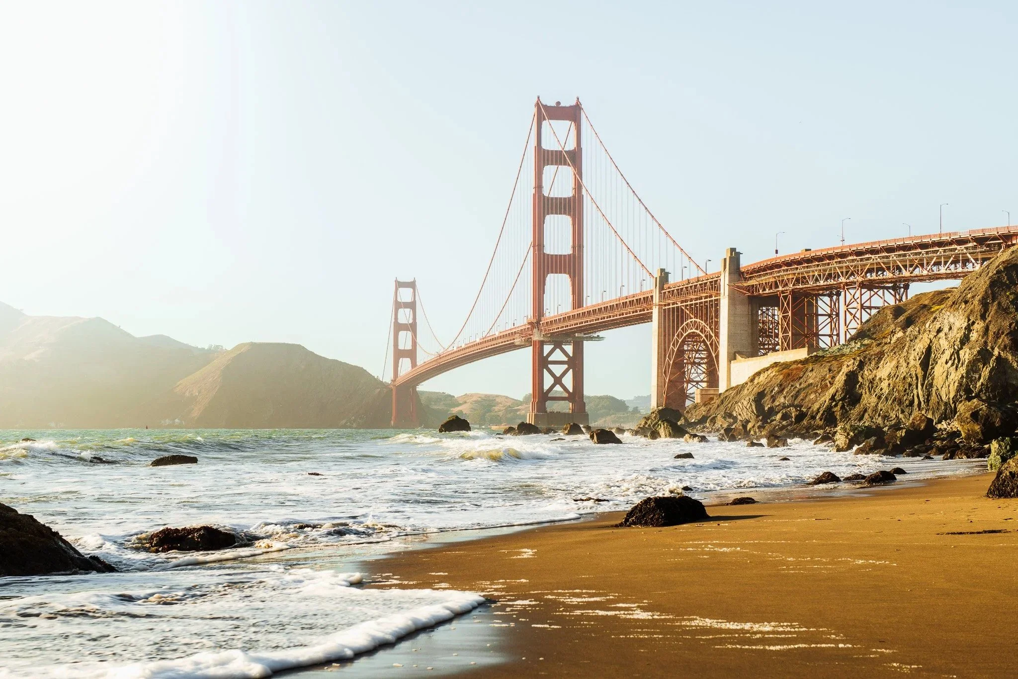 Golden Bridge Framed Print 40x30