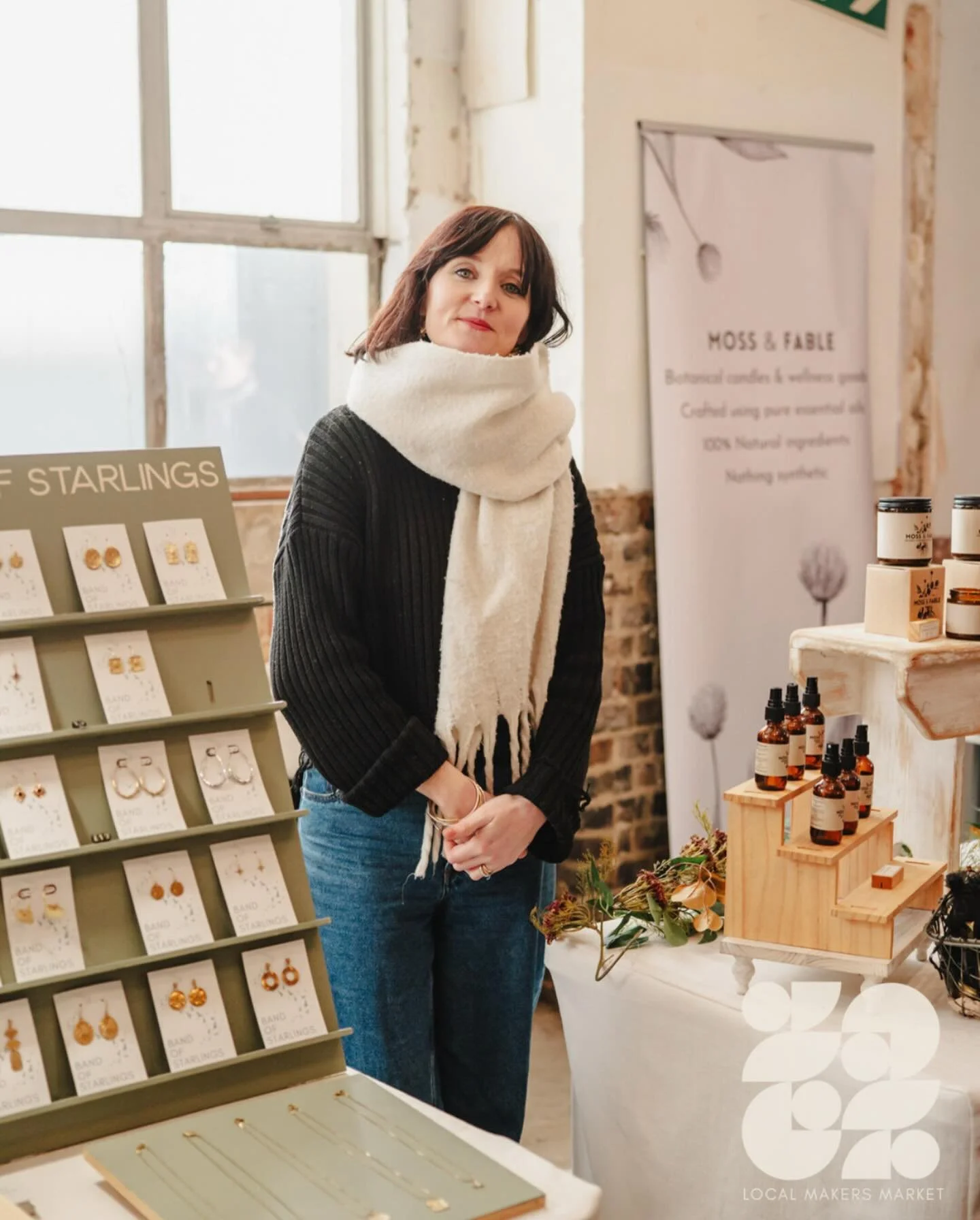 ✨ Wrapping up my final market of the year with @bandofstarlings and @moss_and_fable (thank you @solelibolphoto for the snap!).

Between running these two brands and organising @localmakersmarket, I juggle a lot&mdash;but I wouldn&rsquo;t have it any 