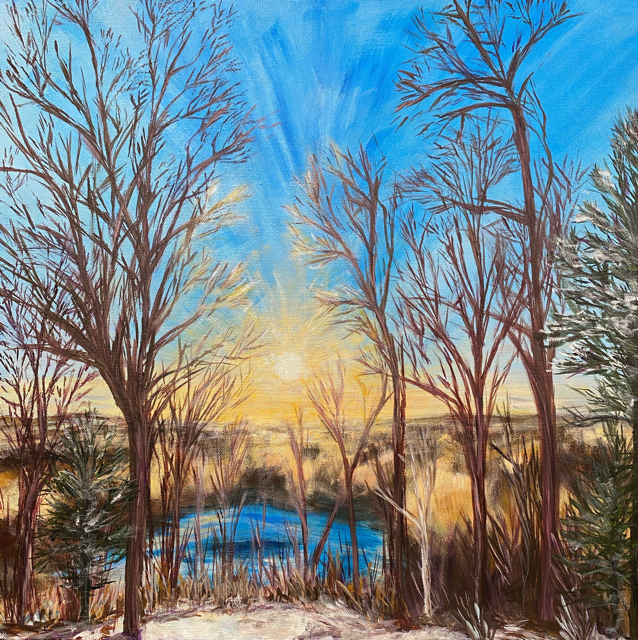 Glow Through the Trees_Acrylic on Canvas_2025 Medium.png