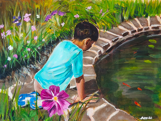 BoyAtFishPond_Acrylic_2025 Medium.png