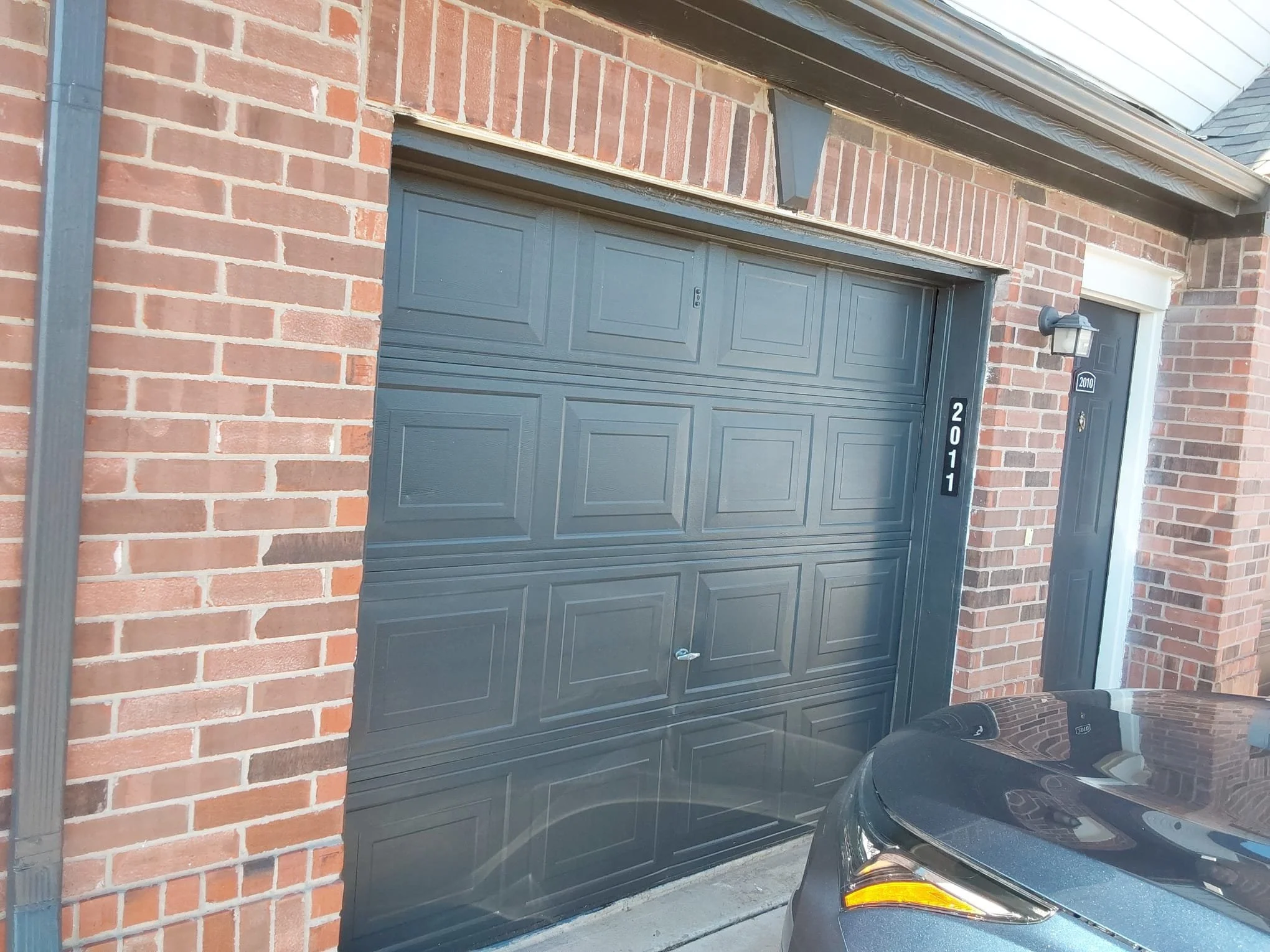 New garage door installation