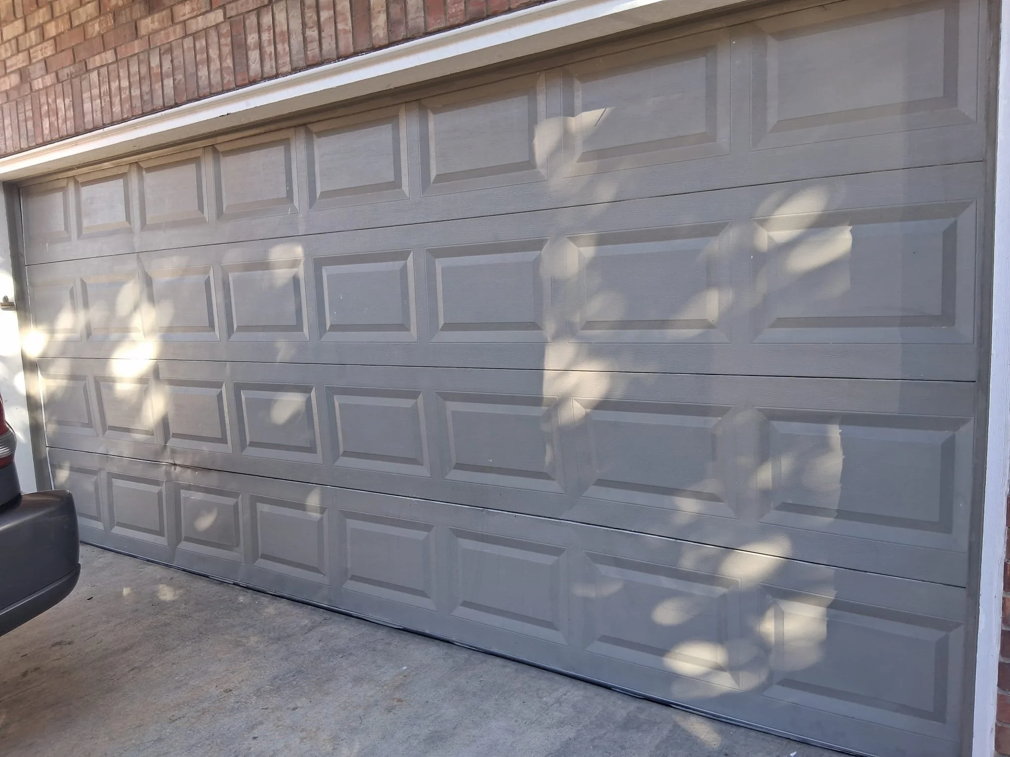 New garage door installation