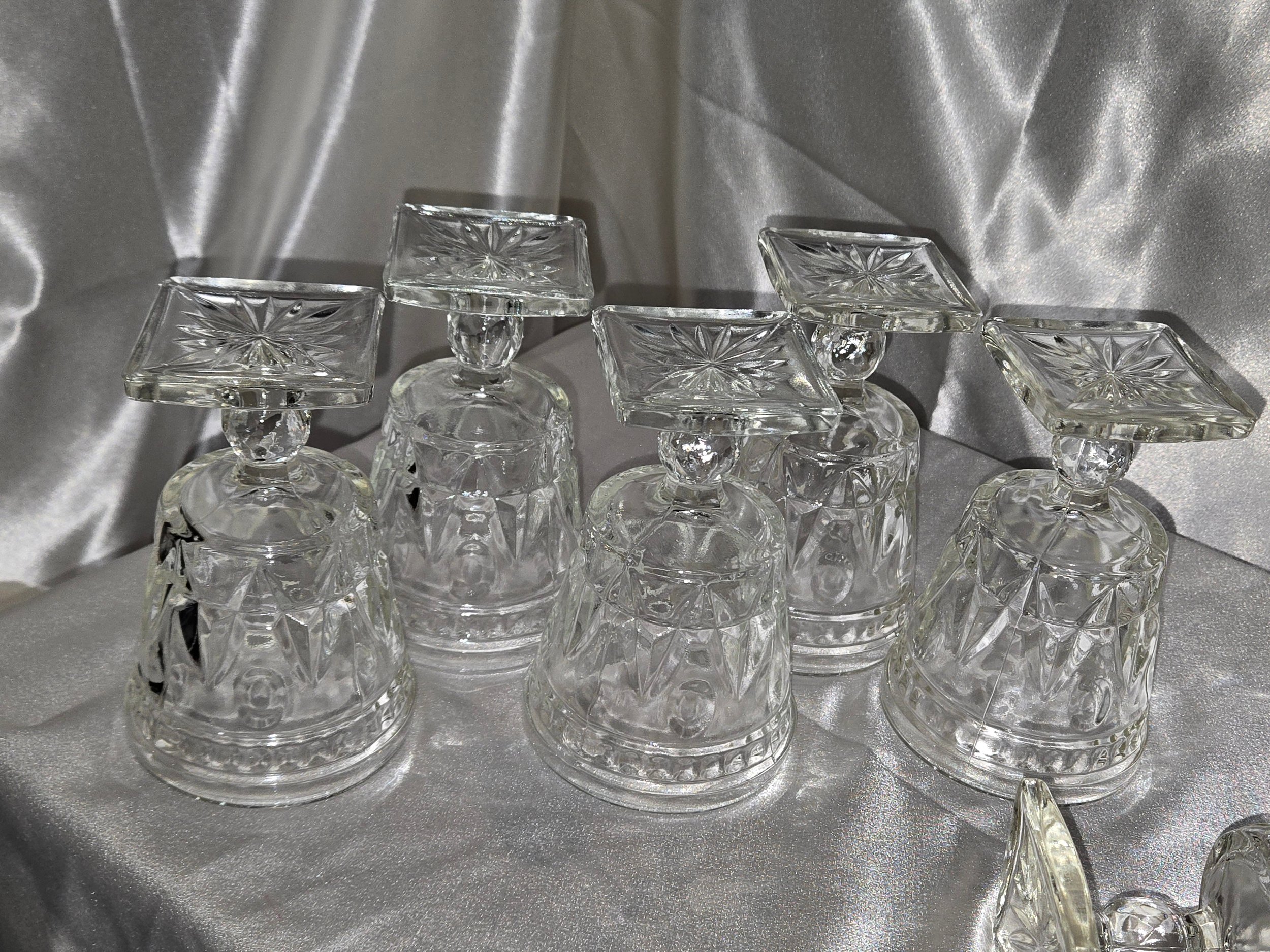 Vintage Indiana Glass Park Lane Goblets Set of 6 c1940s