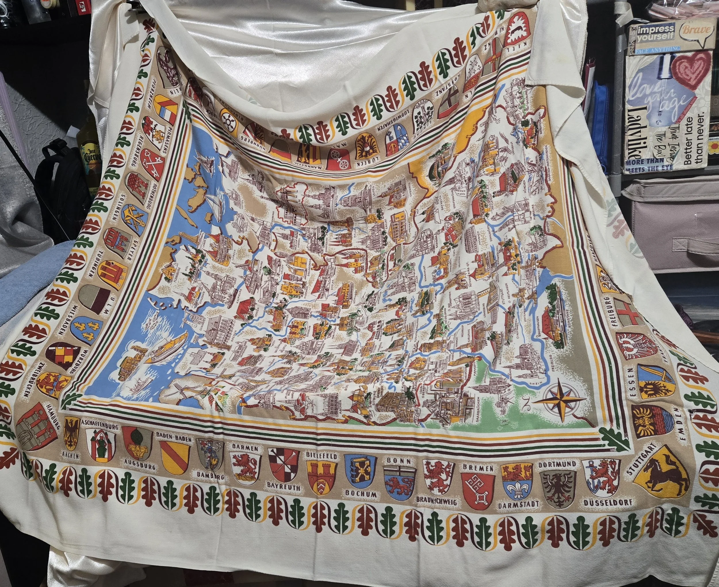 Vintage German Tablecloth — Unburied Cherries, LLC