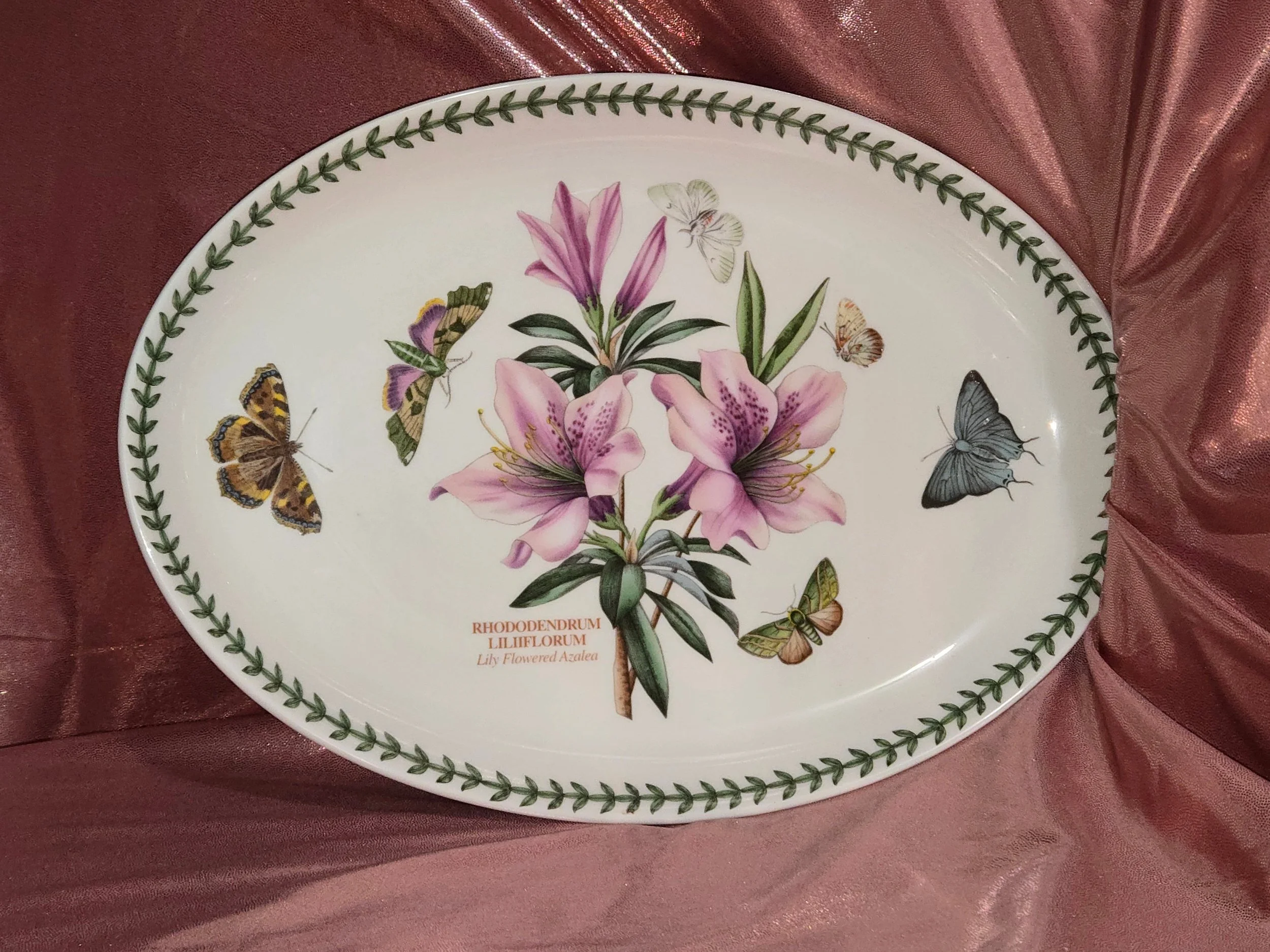 Portmeirion Botanic Garden Oval Platter – Lily-Flowered Azalea