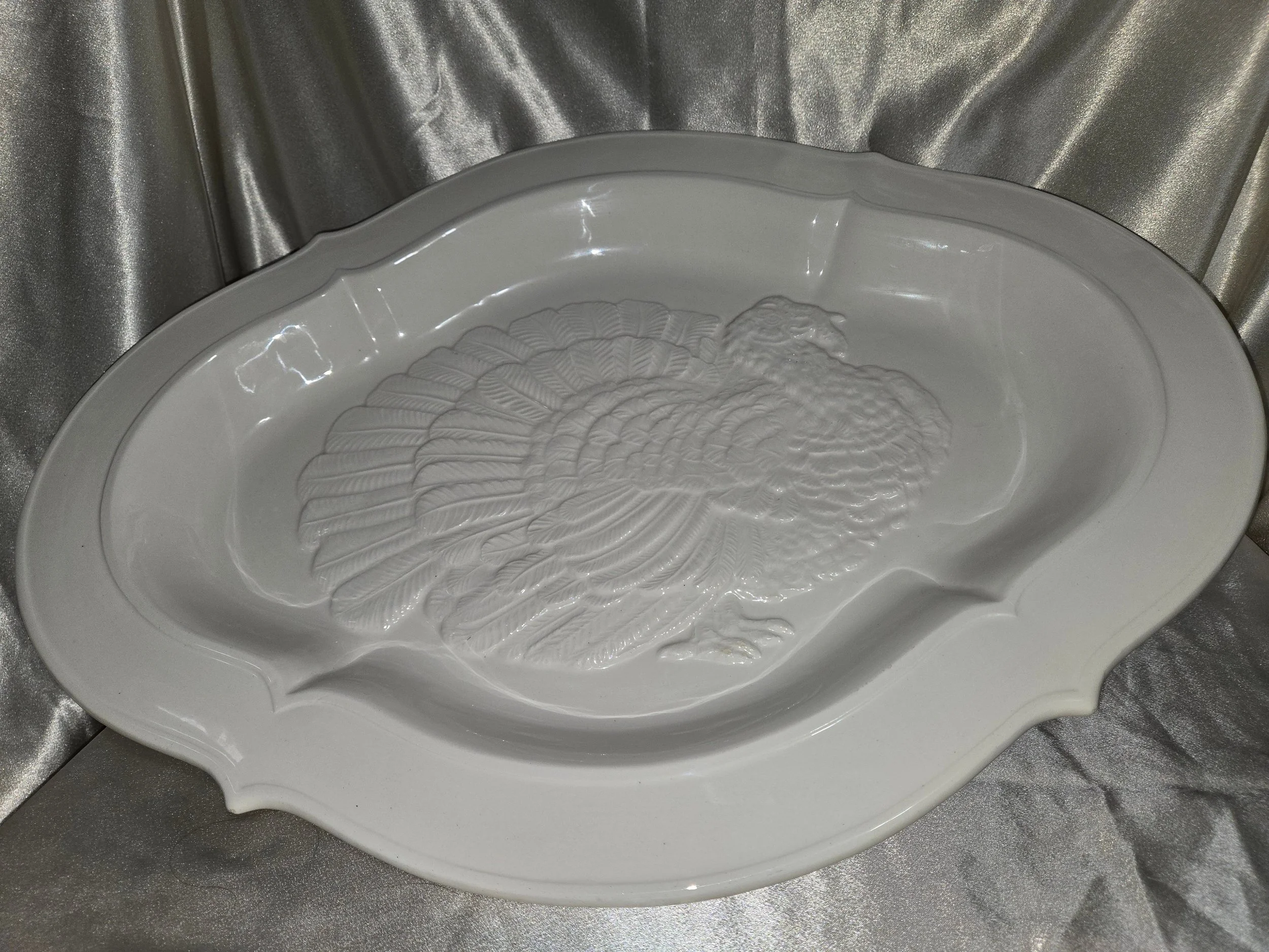 Italian Made Turkey Serving Platter – Large Ceramic Holiday Server