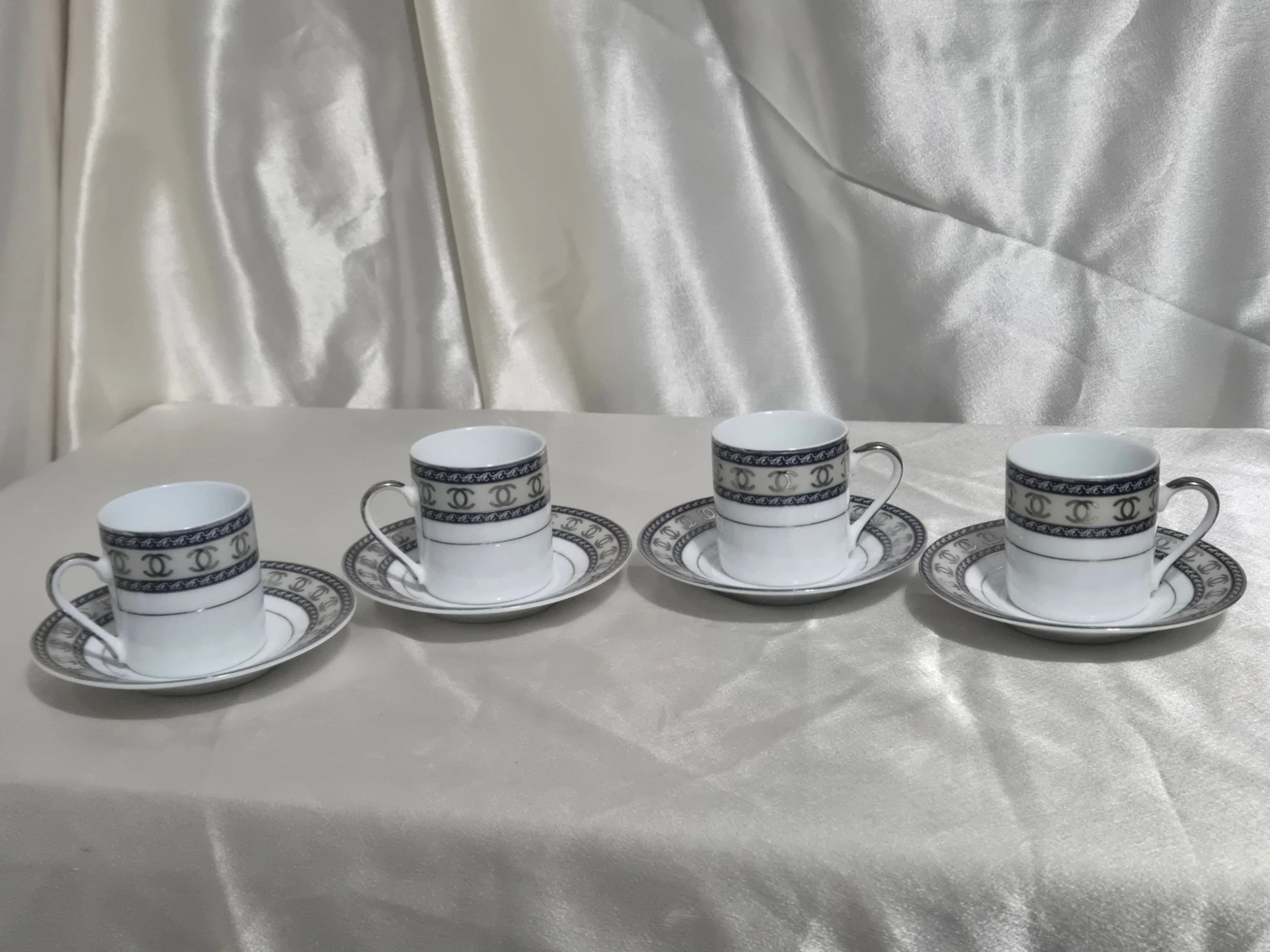 Set of 4 Mc Bavaria Espresso Demitasse Cups and Saucers