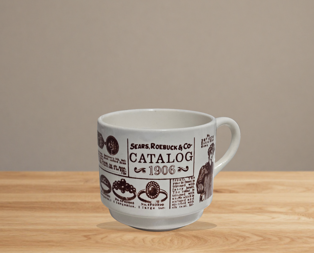 Vintage Sears Roebuck 1906 Catalog Coffee Mug | 1970s Advertising Cup