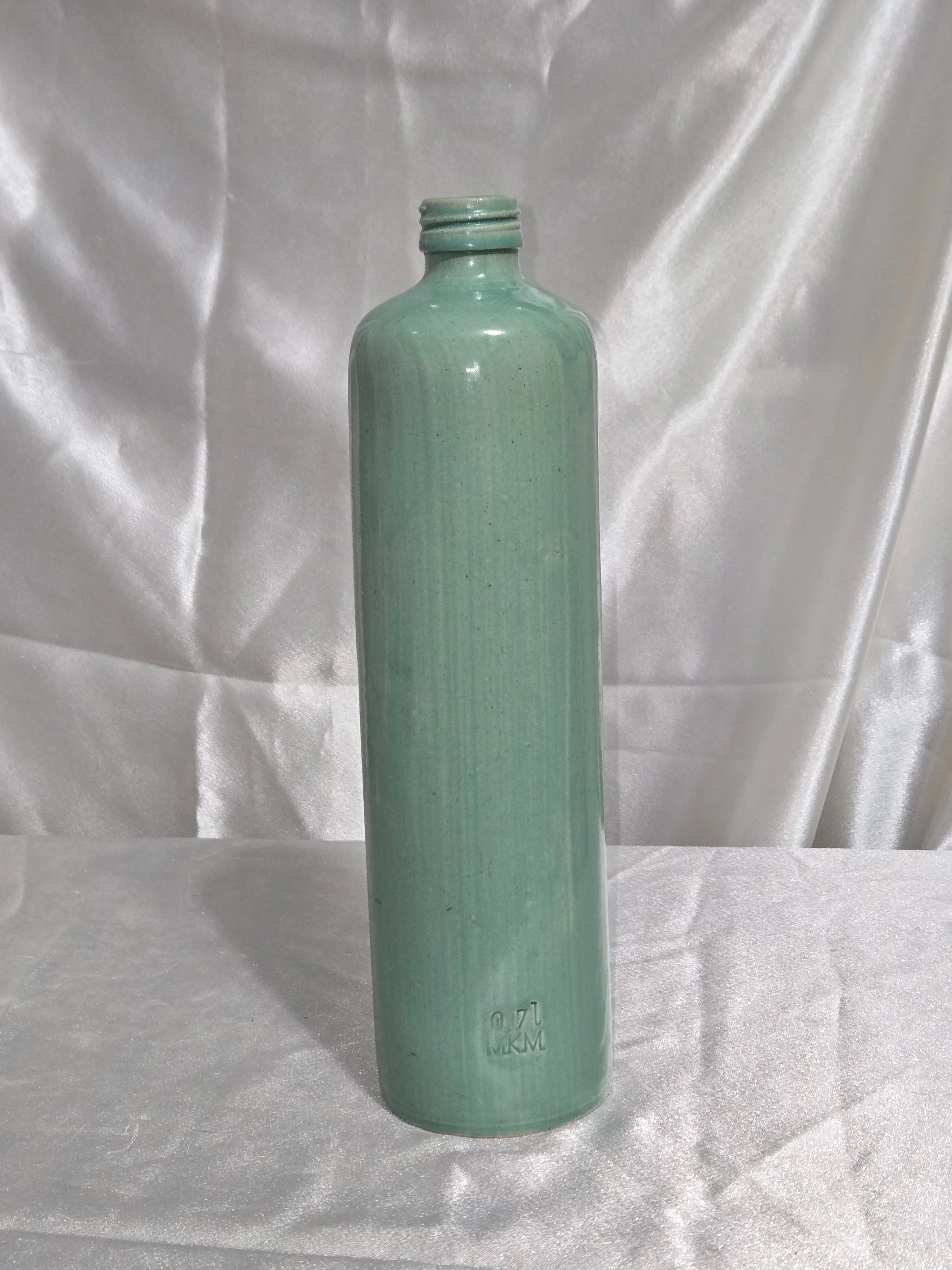 Vintage MKM Stoneware Bottle West German Studio Pottery