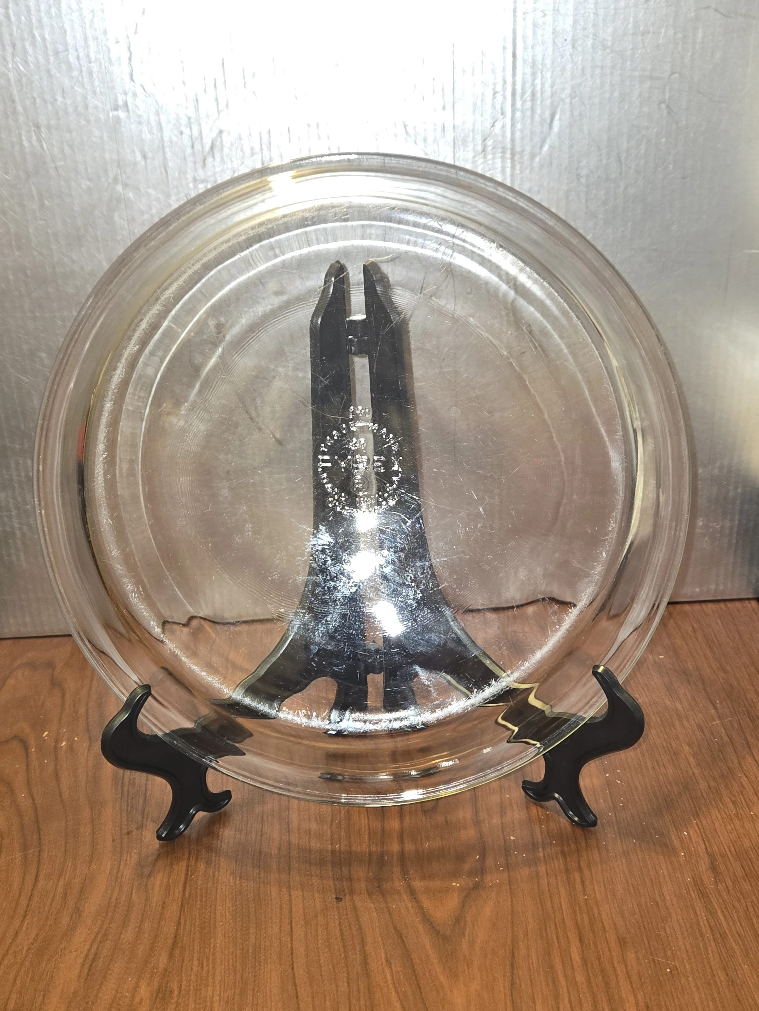 Vintage Pyrex Glass Pie Plate • 9” Clear Baking Dish • Classic Ovenware • Retro Kitchen Bakeware