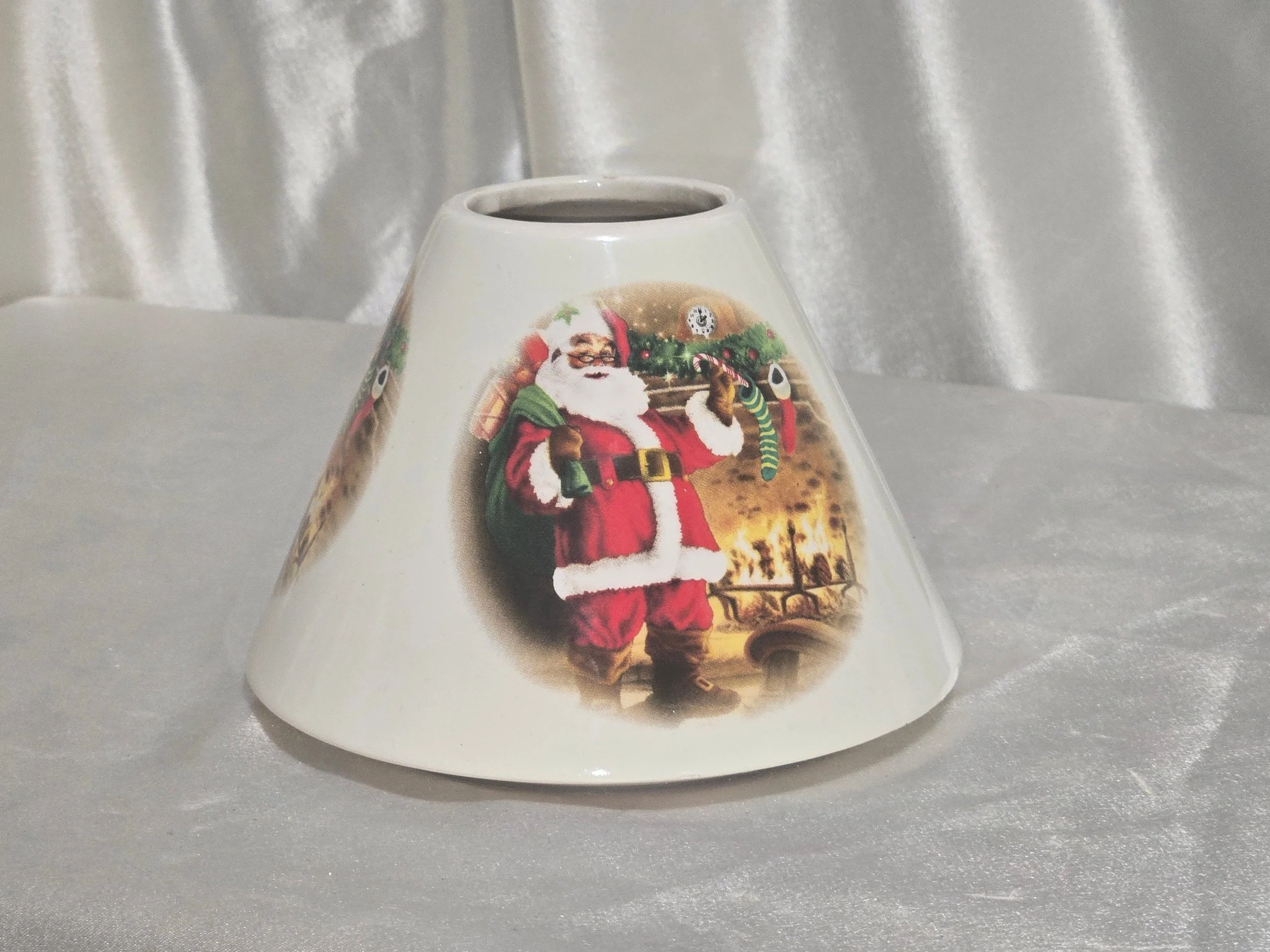 Vintage Christmas Candle Topper (Lamp Shade Style)