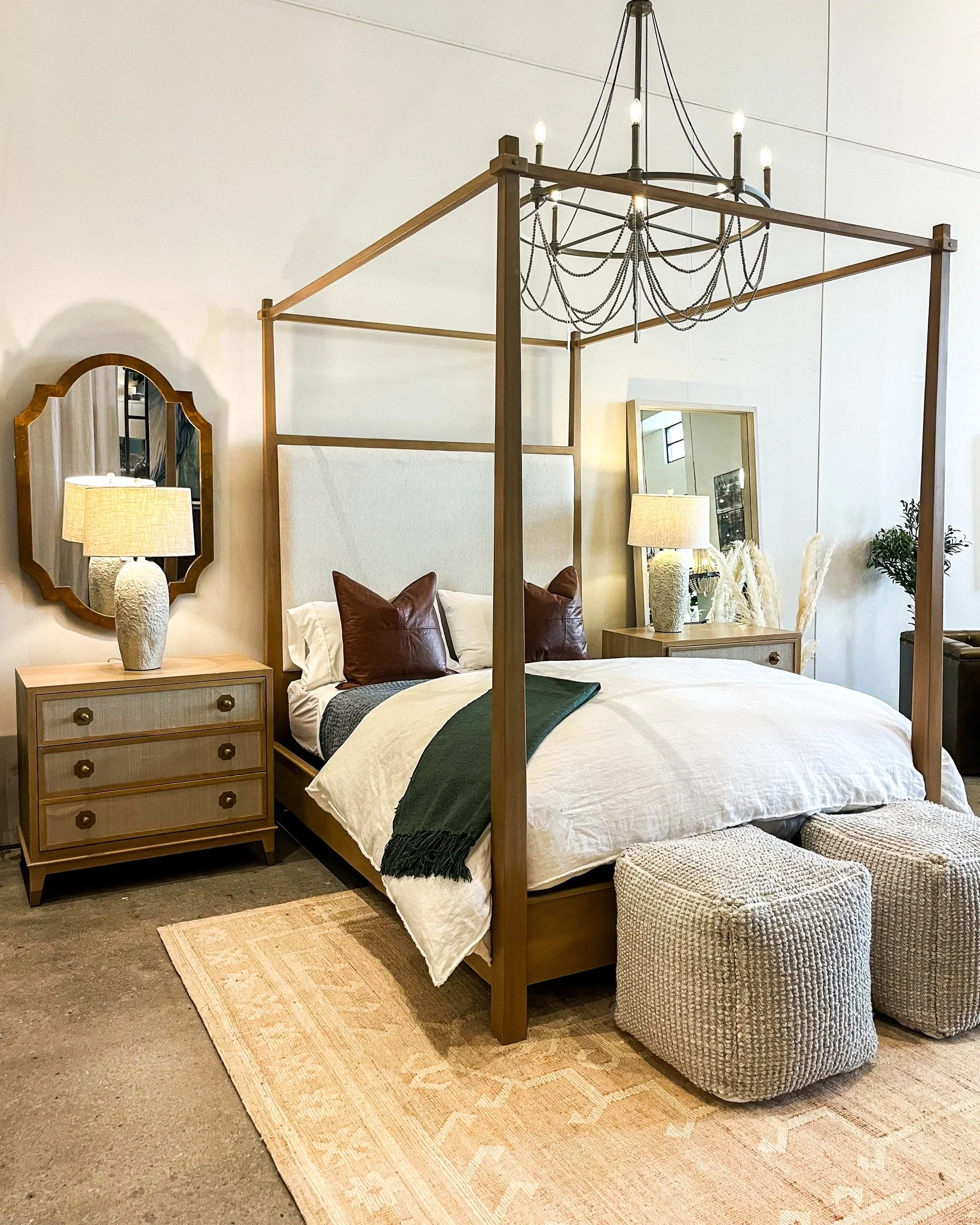 Warm tones, timeless lines, and a little Nashville charm. ✨
This bedroom layout at our Nashville location layers rich wood finishes with soft neutrals to create a space that feels both elevated and inviting.

Visit us to experience it in person and l
