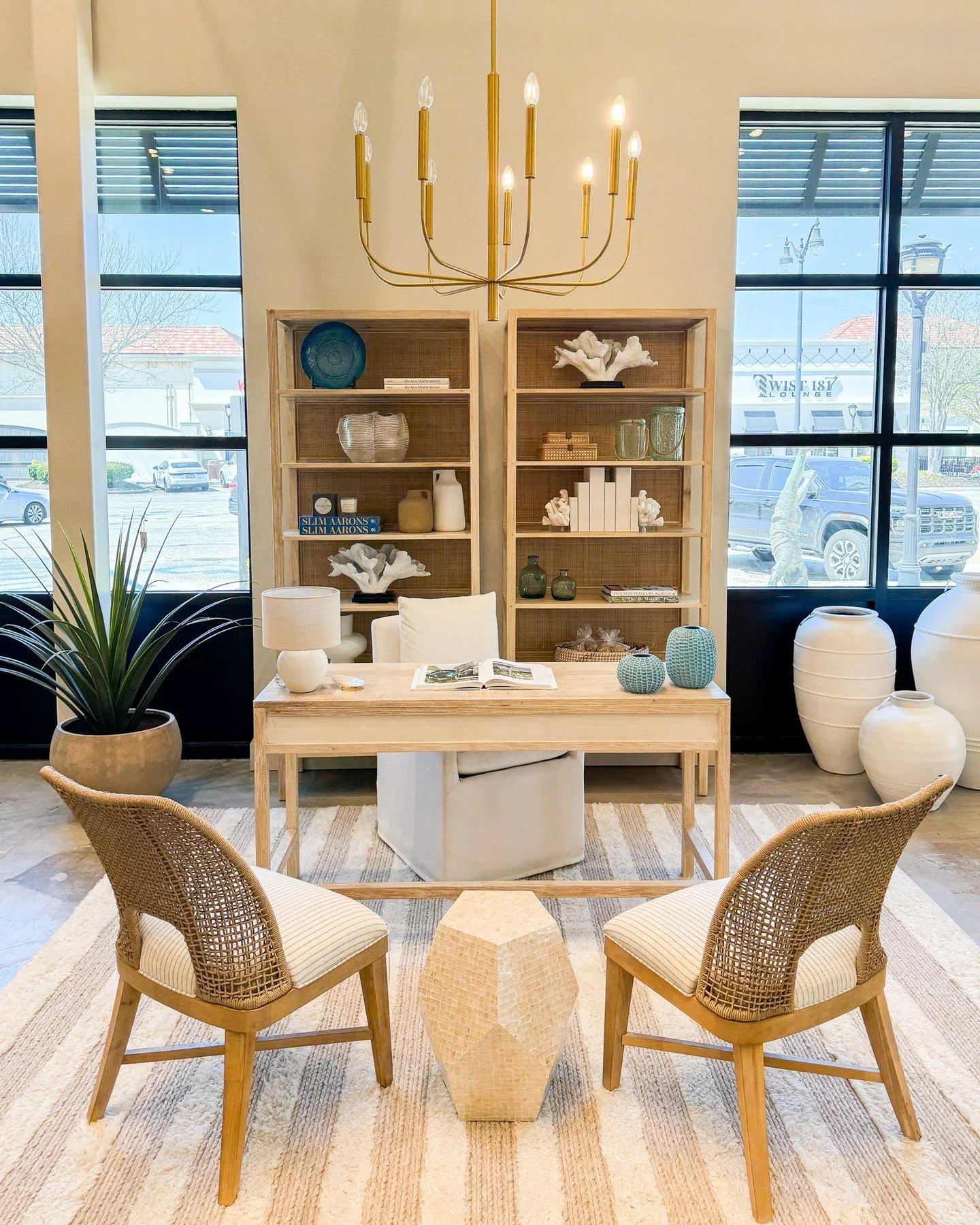 A workspace with a little more soul.

This desk setting feels less like a place to check off tasks and more like a room you actually want to spend time in. Warm, inviting, and thoughtfully styled for the kind of workday that feels a little more beaut