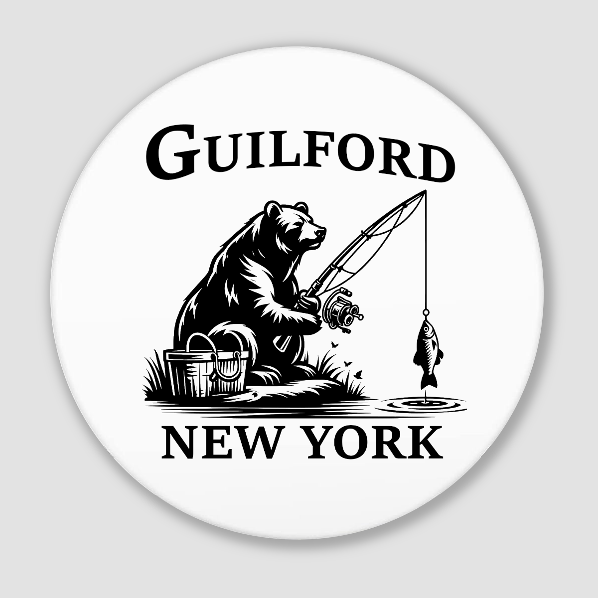 Ceramic Coaster Guilford Bear
