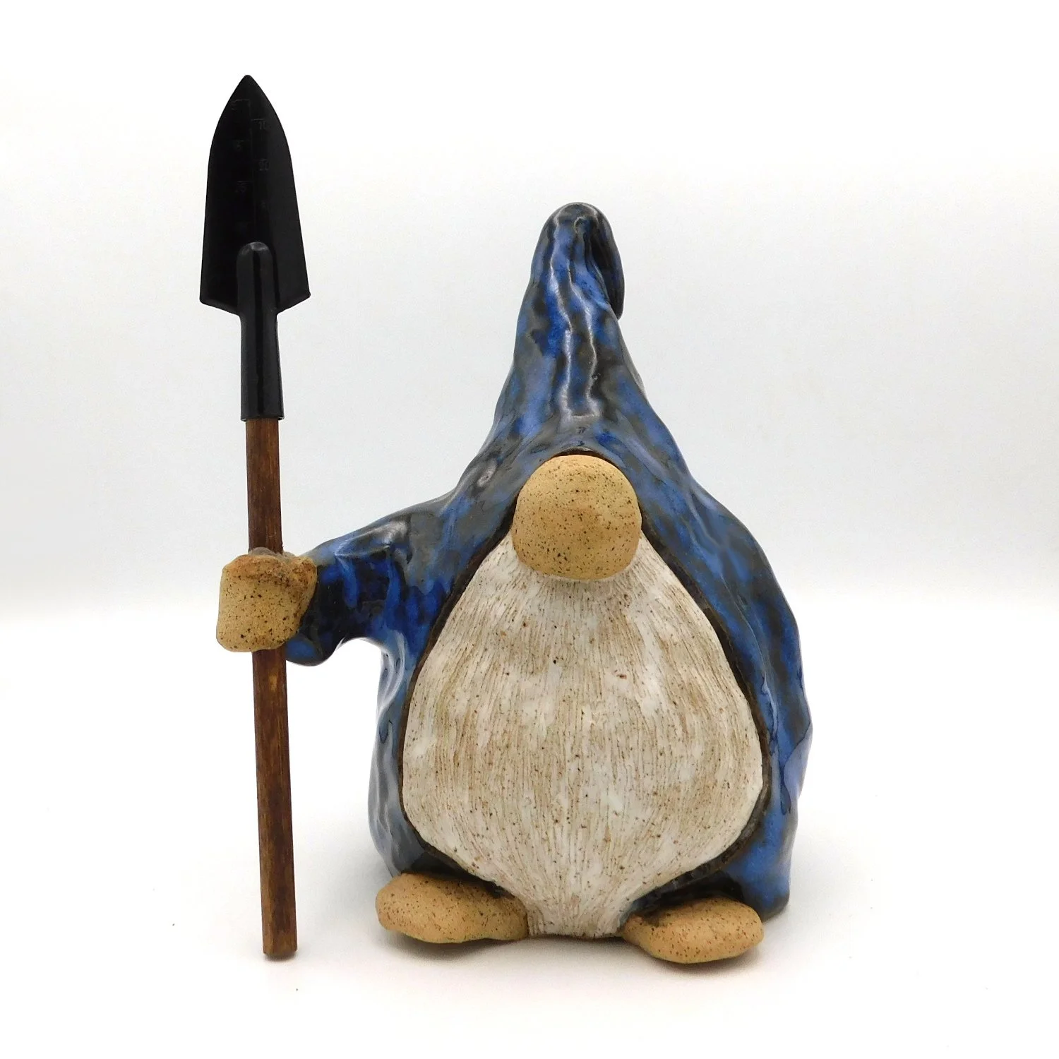 Large Working Gnome Blue with Trowel Indoor/Outdoor