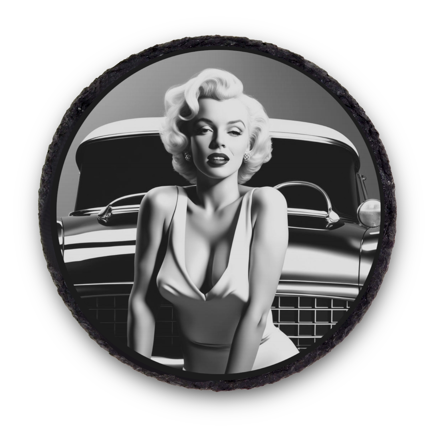 Natural Slate Coaster Marilyn