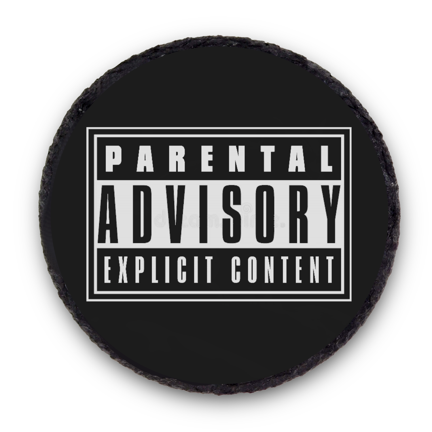 Natural Slate Coaster Parental Advisory