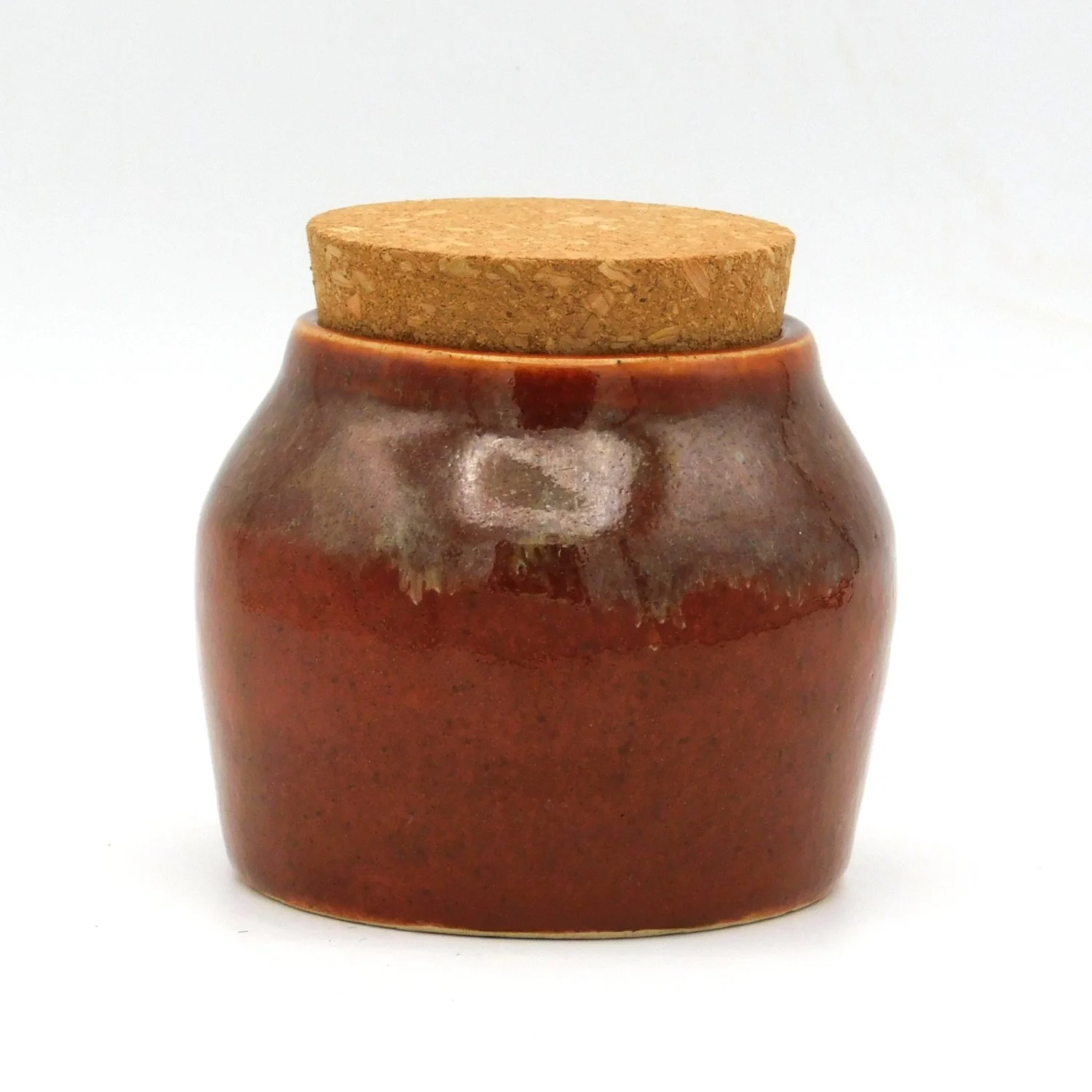 Stoneware Keepsake Jar Burnt Umber