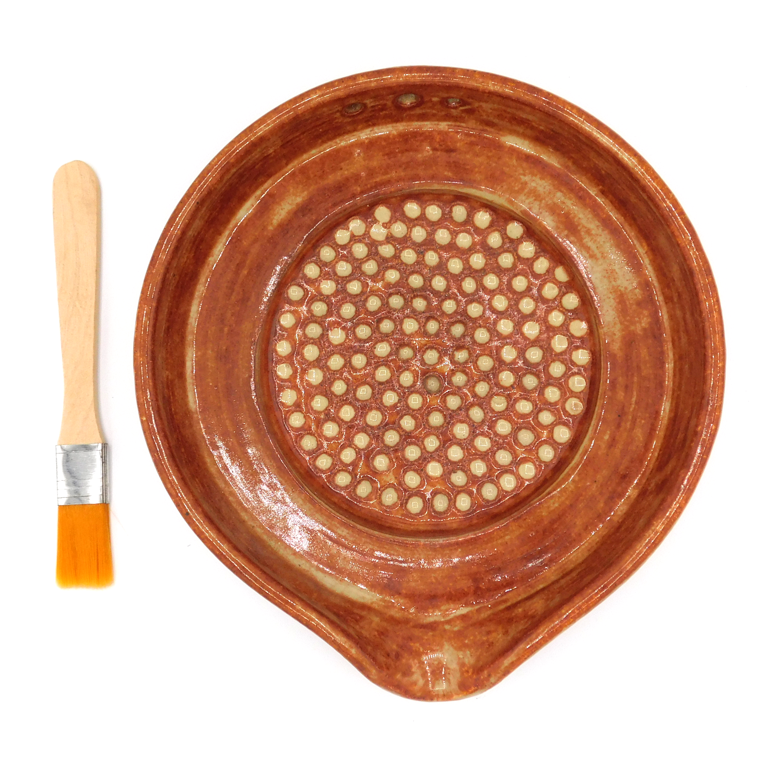 Garlic Grater/Herb Stripper/Spoon Rest Sandstone
