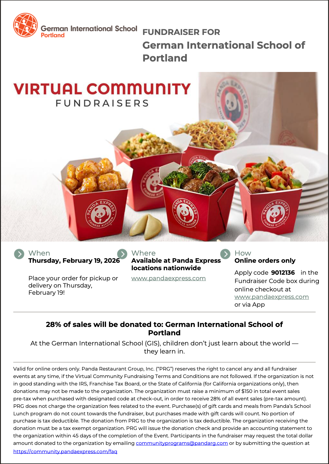 Virtual Panda Express