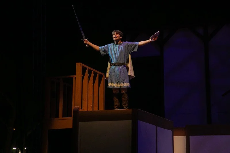 Alex Mitchell as Cloten in Cymbeline- Kingsmen Shakespeare Festival