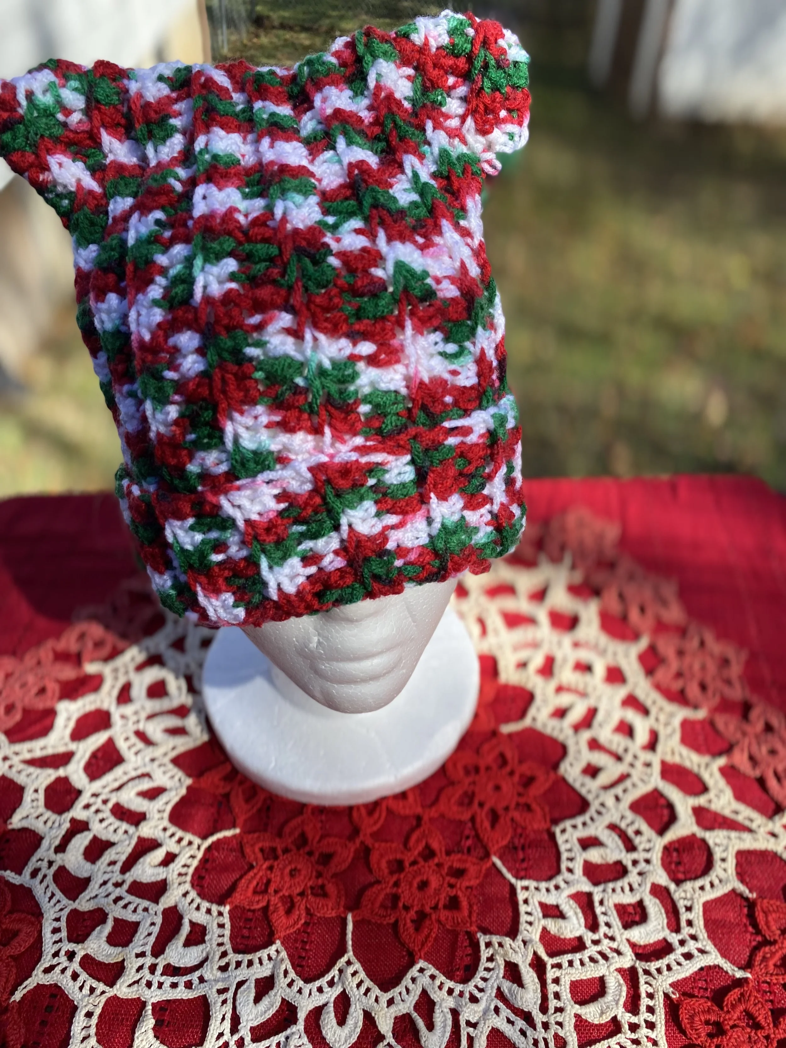 Christmas Cat Ear Hat