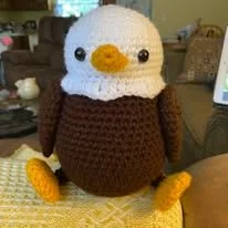 Patriotic Bald Eagle Amigurumi
