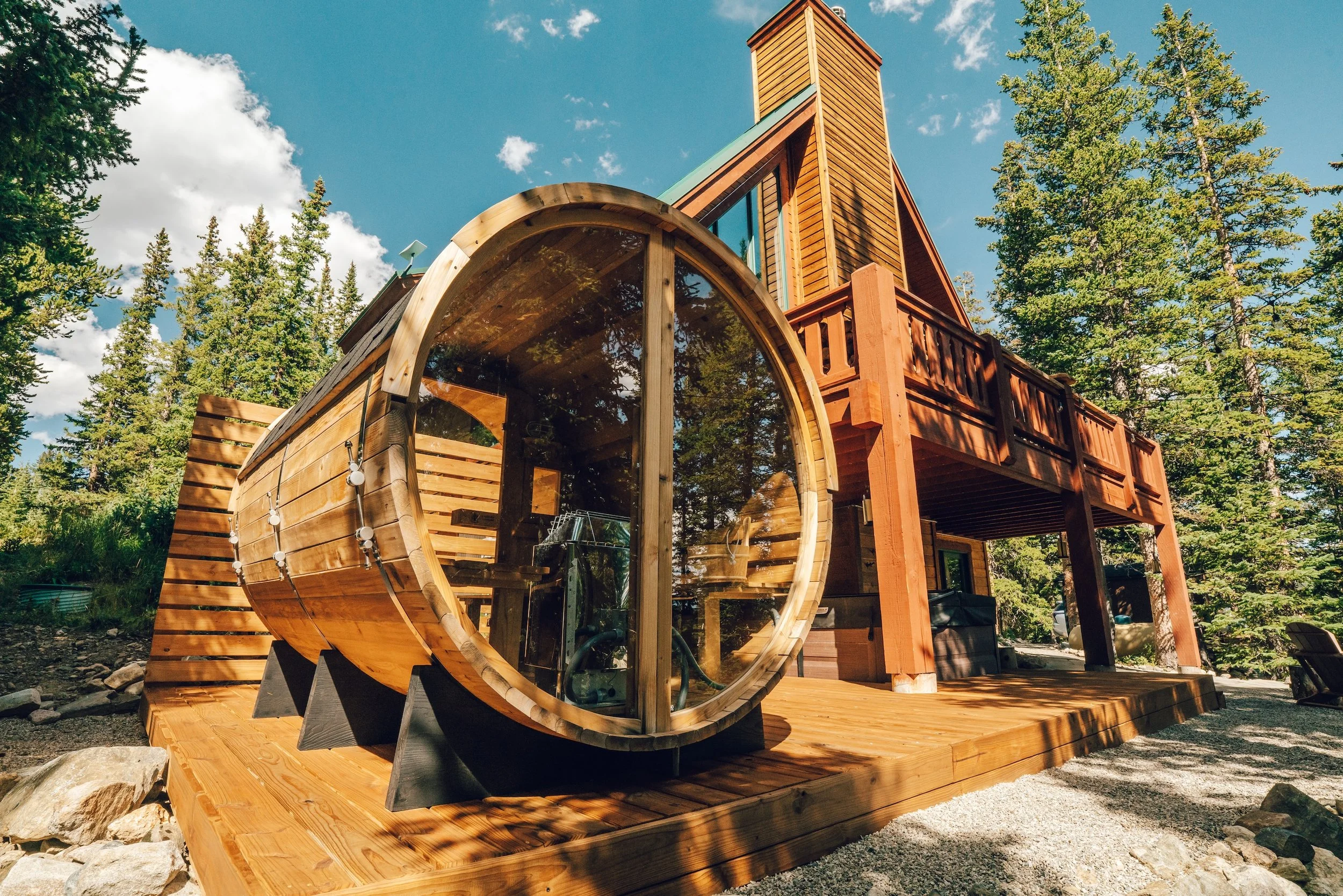 Sauna + Back Patio 