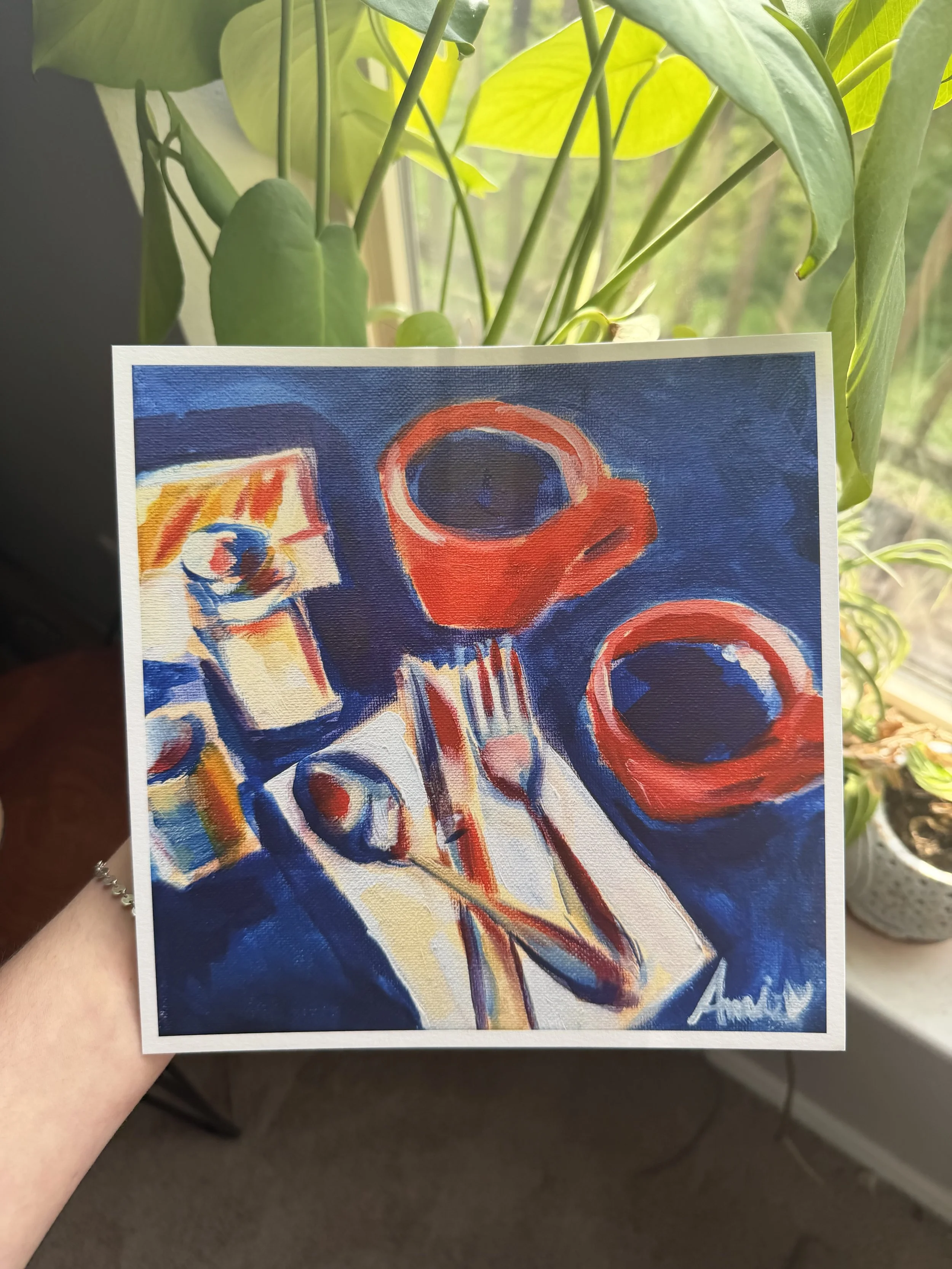 "Diner Table Study" print