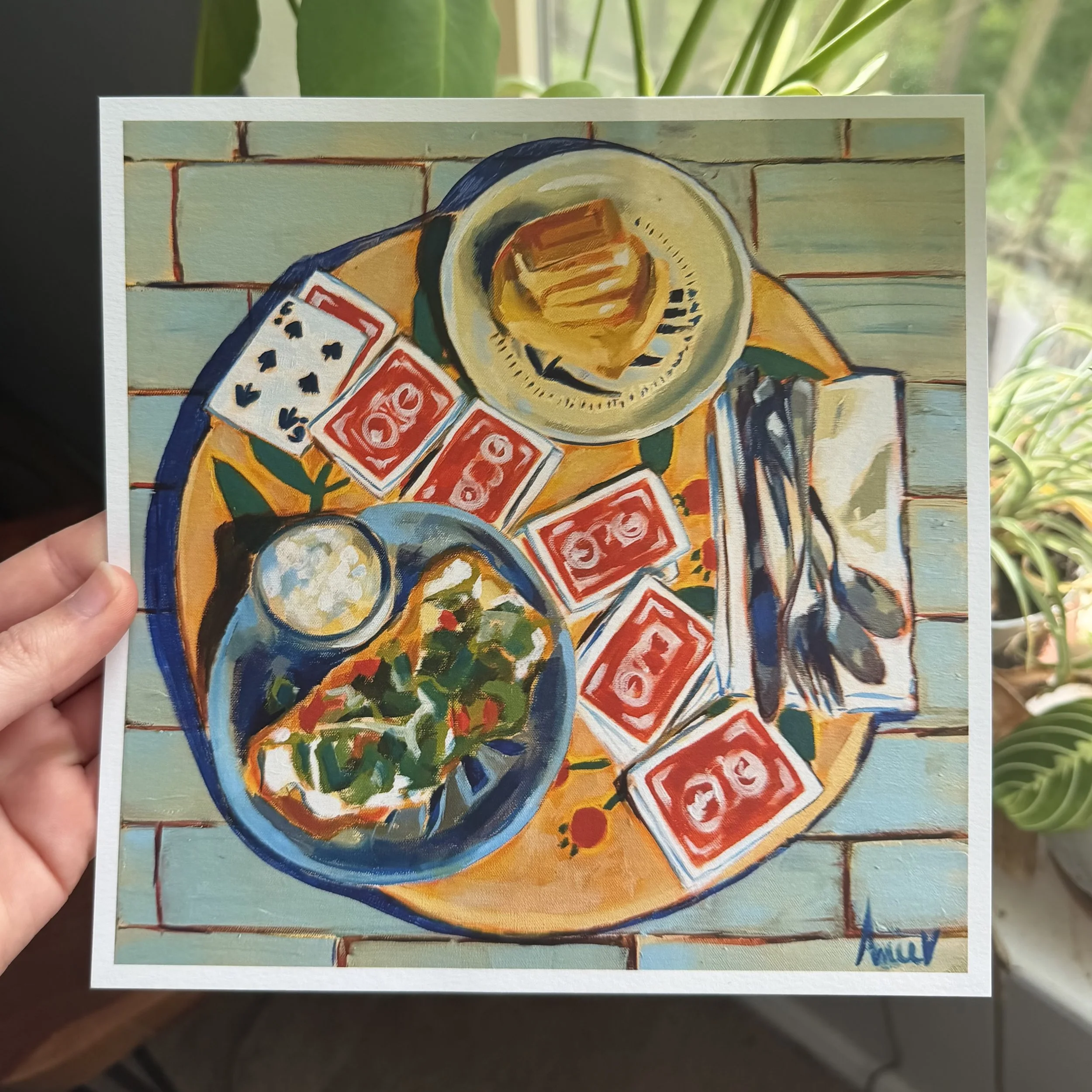 "The Two Small Tables In The Corner 1" print