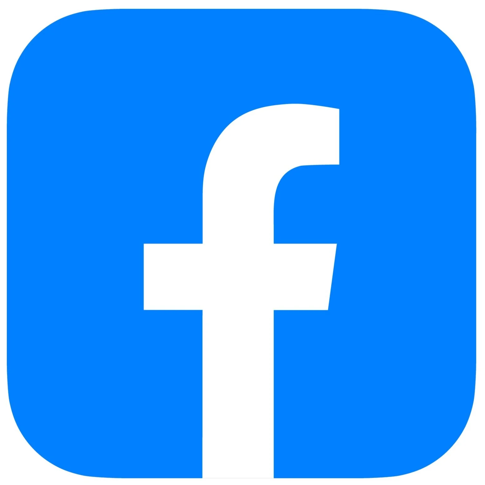 Facebook logo met een blauwe achtergrond en een witte schrijfontel.