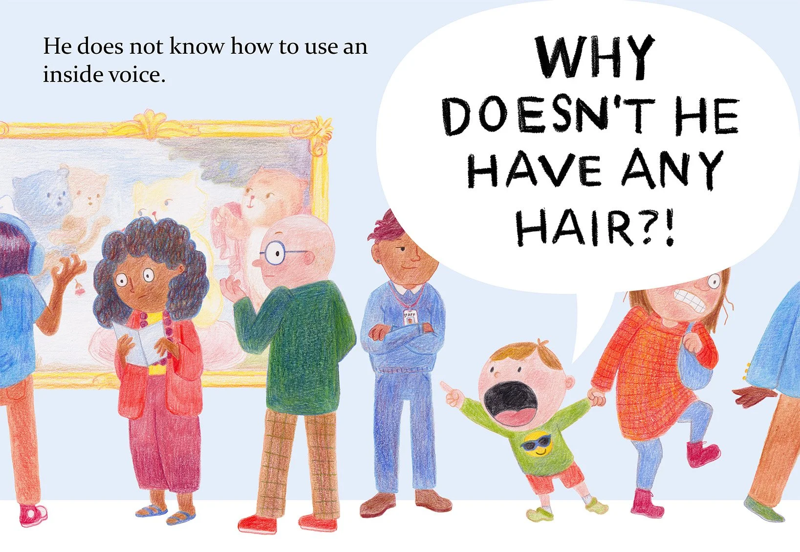 Double page spread for an illustrated children's book