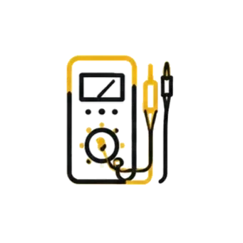 Digital multimeter with test leads and probe