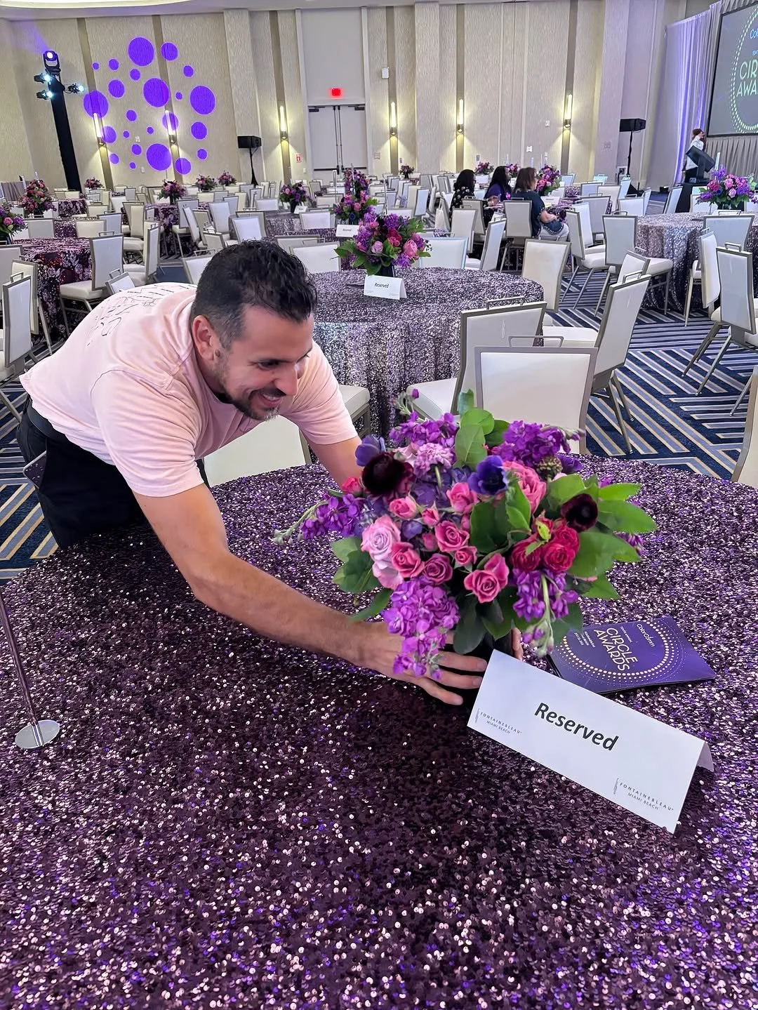 Setting a table at ColorComm