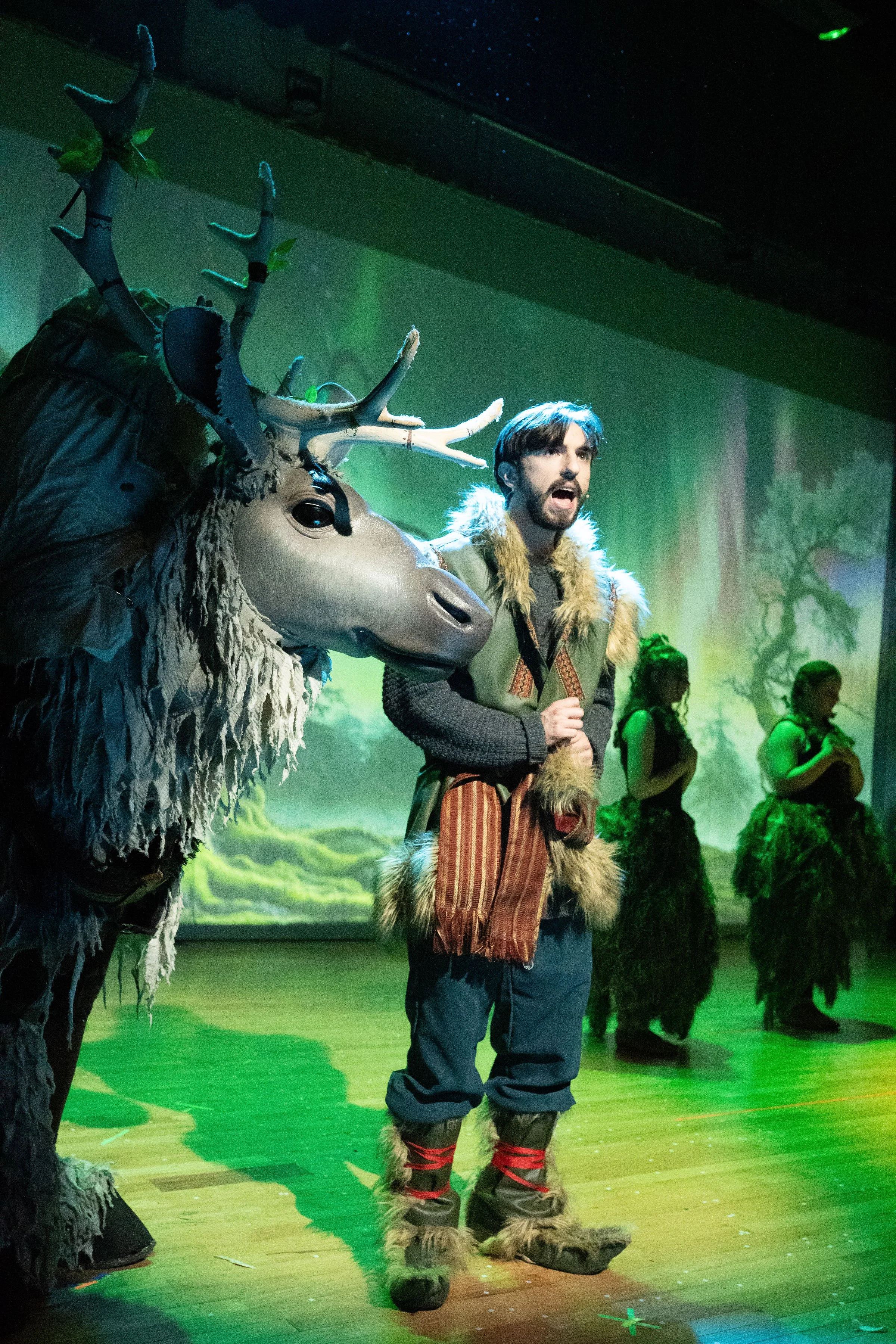 Kristoff and Sven on Stage