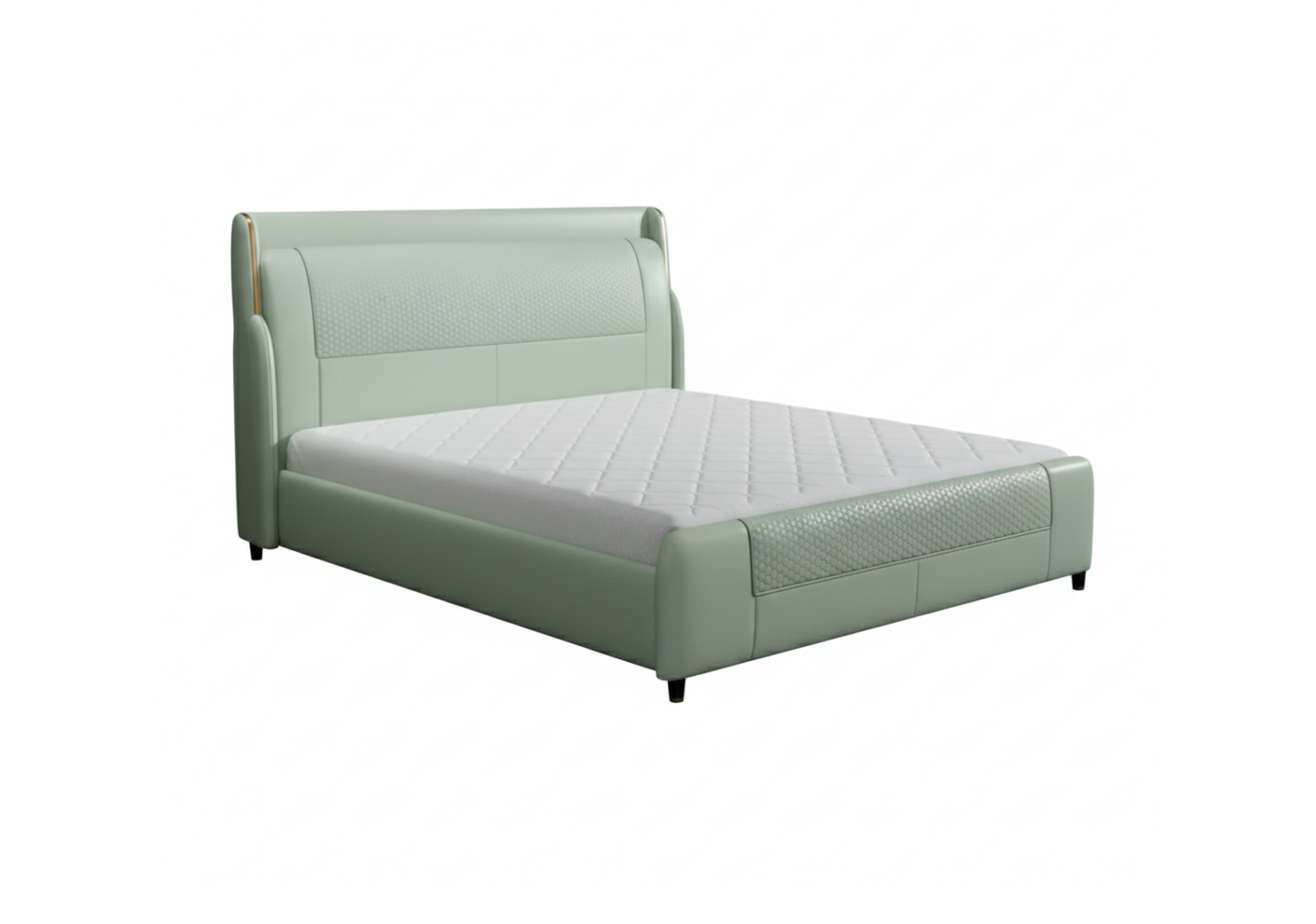 DT-Y5-2246-green Bentley Bed Frame